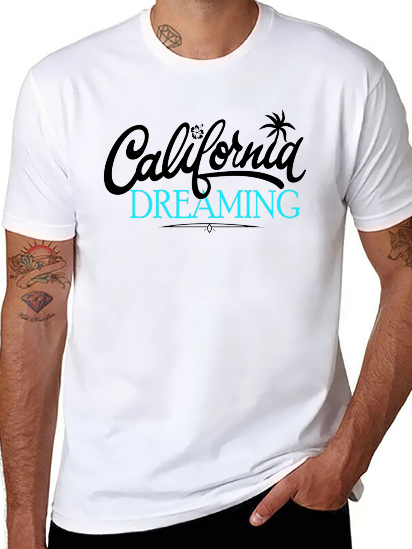 California Dreaming Graphic T-Shirt - Black