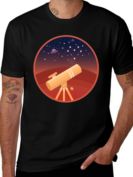 Cosmic Telescope Graphic T-Shirt