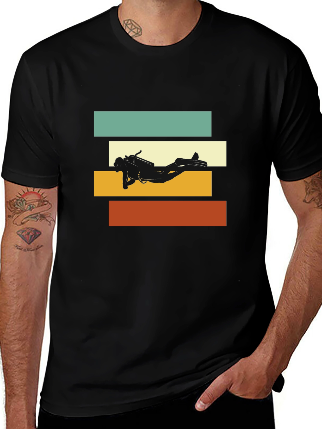 Diver Silhouette Graphic Tee