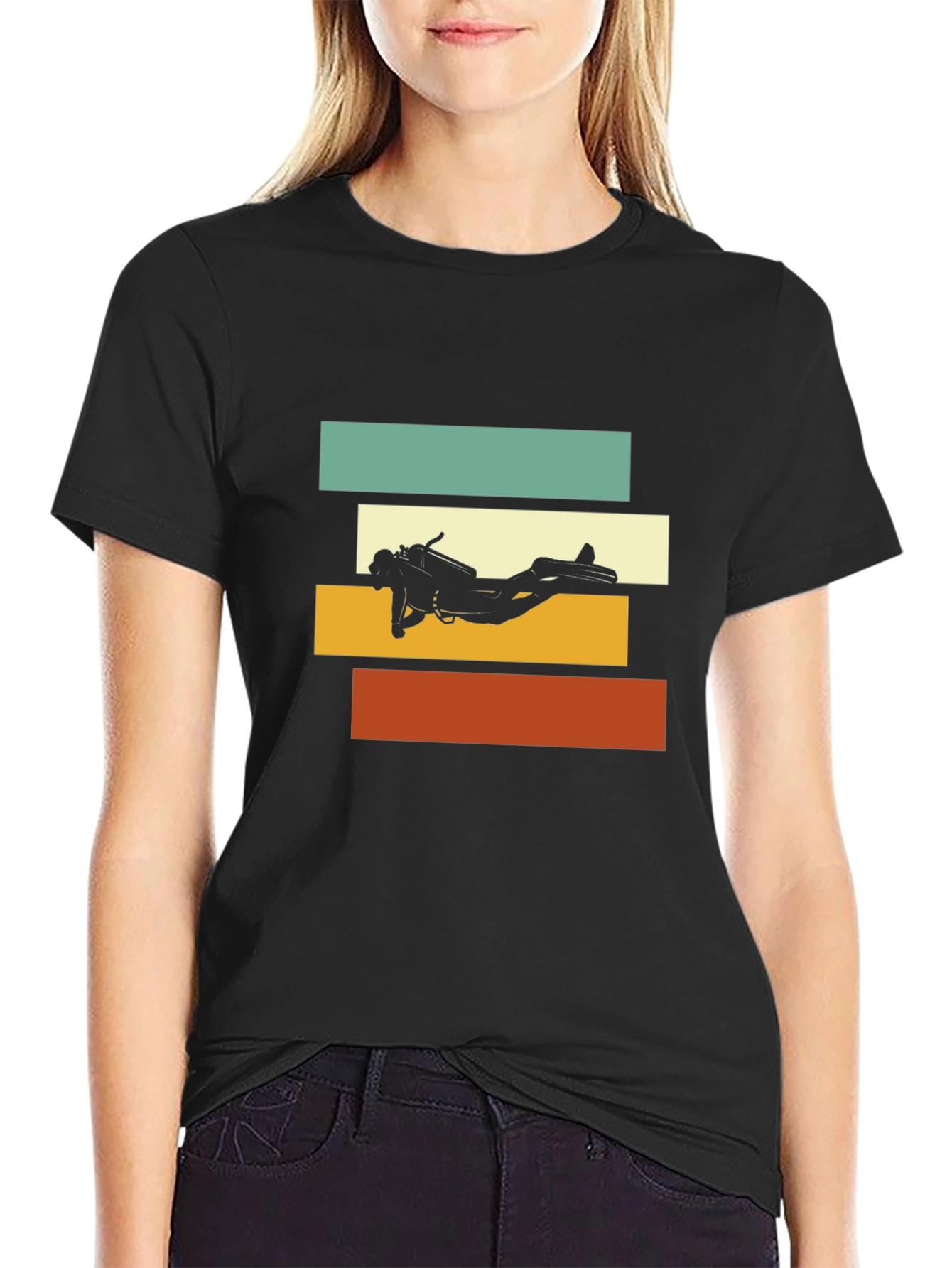 Diver Silhouette Graphic Tee