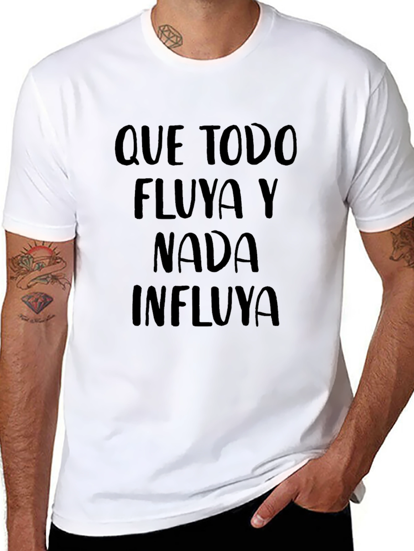 Que Todo Fluya T-Shirt: Inspirational Spanish Tee