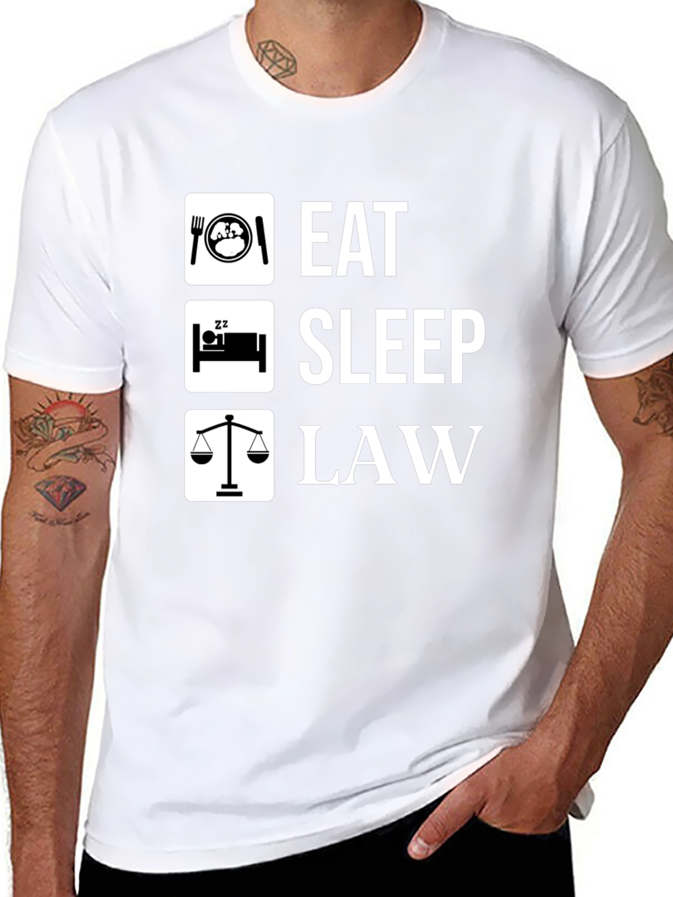 Eat Sleep Law Funny Lawyer T-Shirt