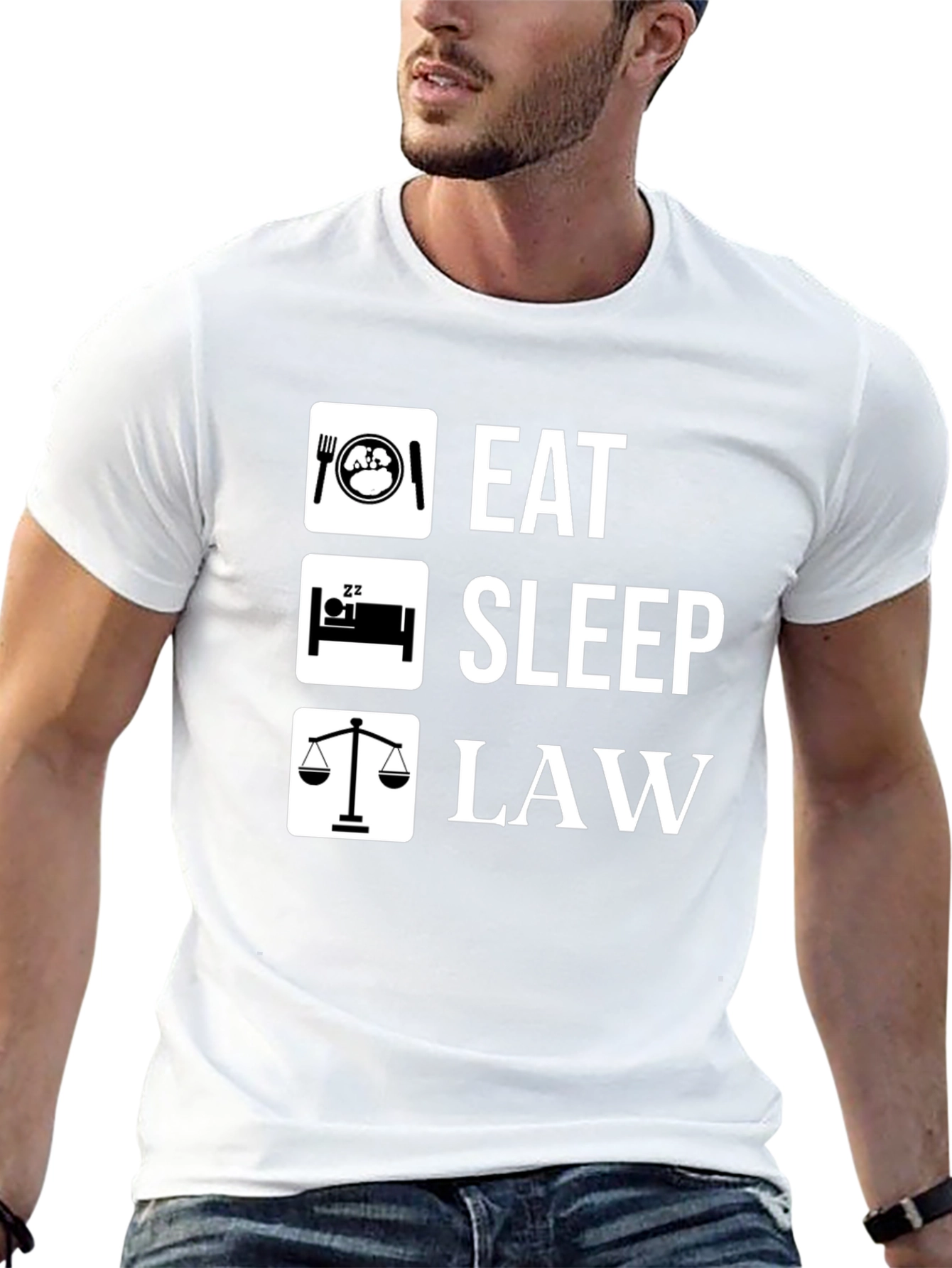 Eat Sleep Law Funny Lawyer T-Shirt