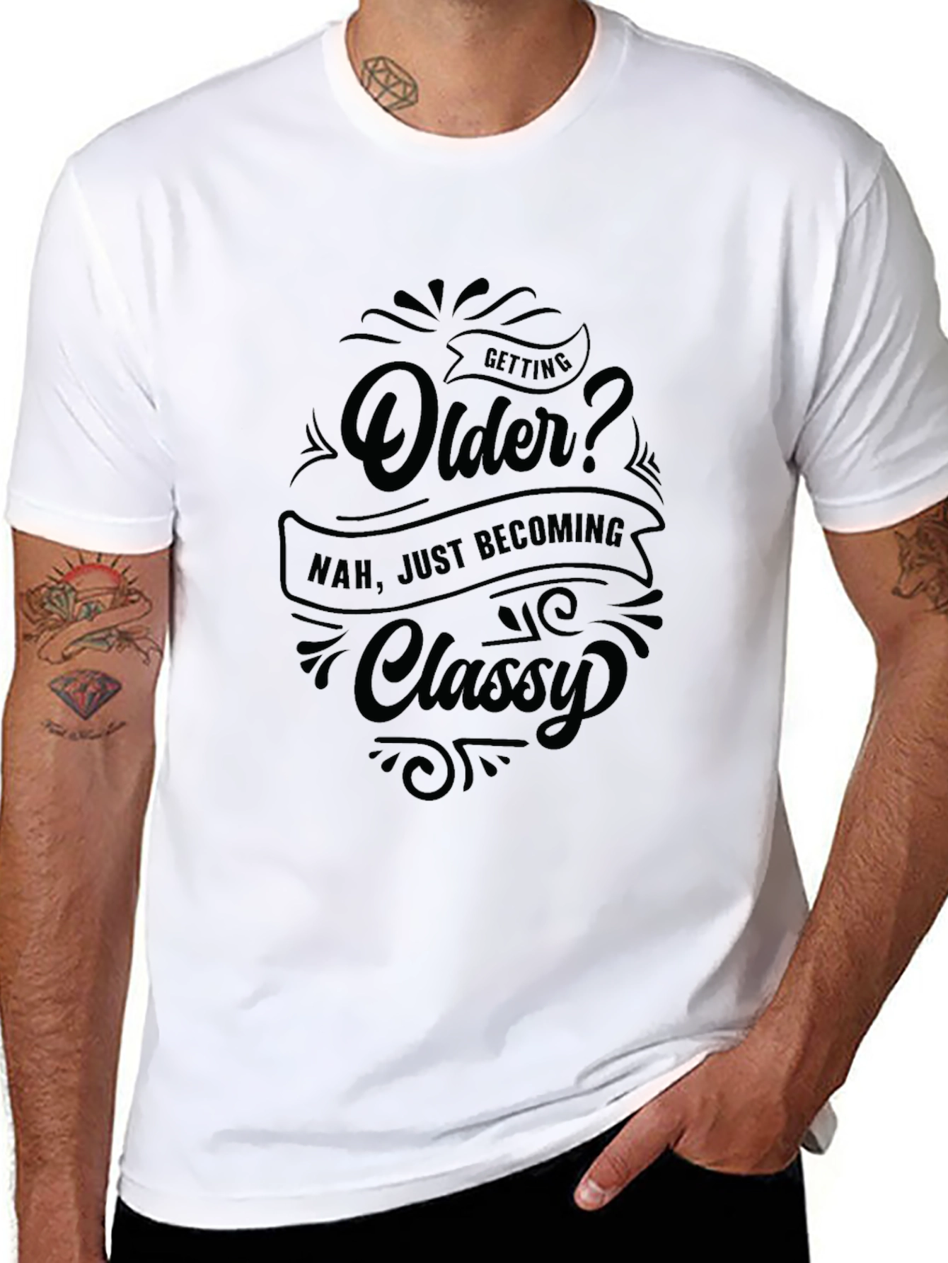 Funny Getting Older Classy Graphic T-Shirt