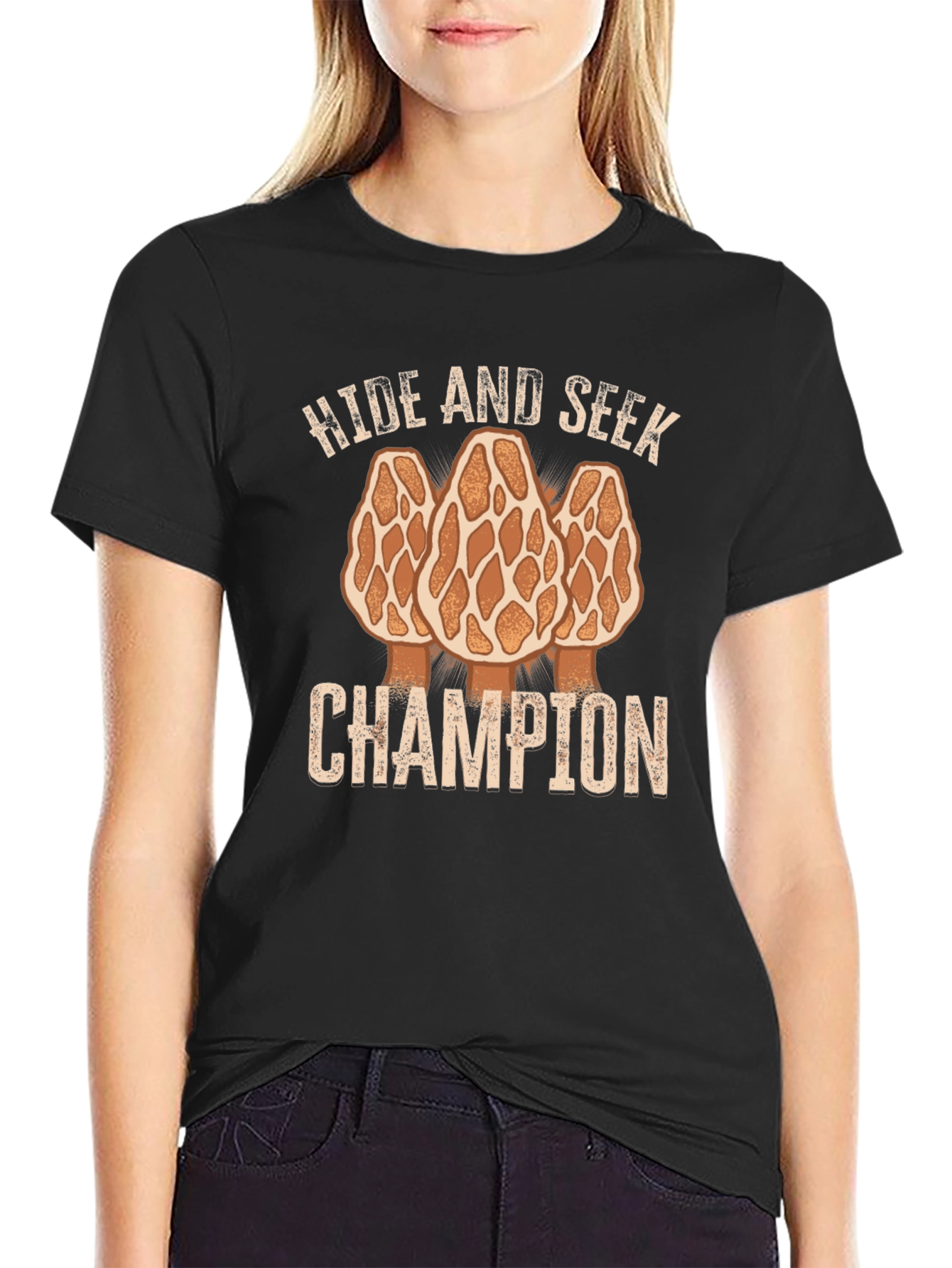 Hide and Seek Champion Morel Mushroom T-Shirt