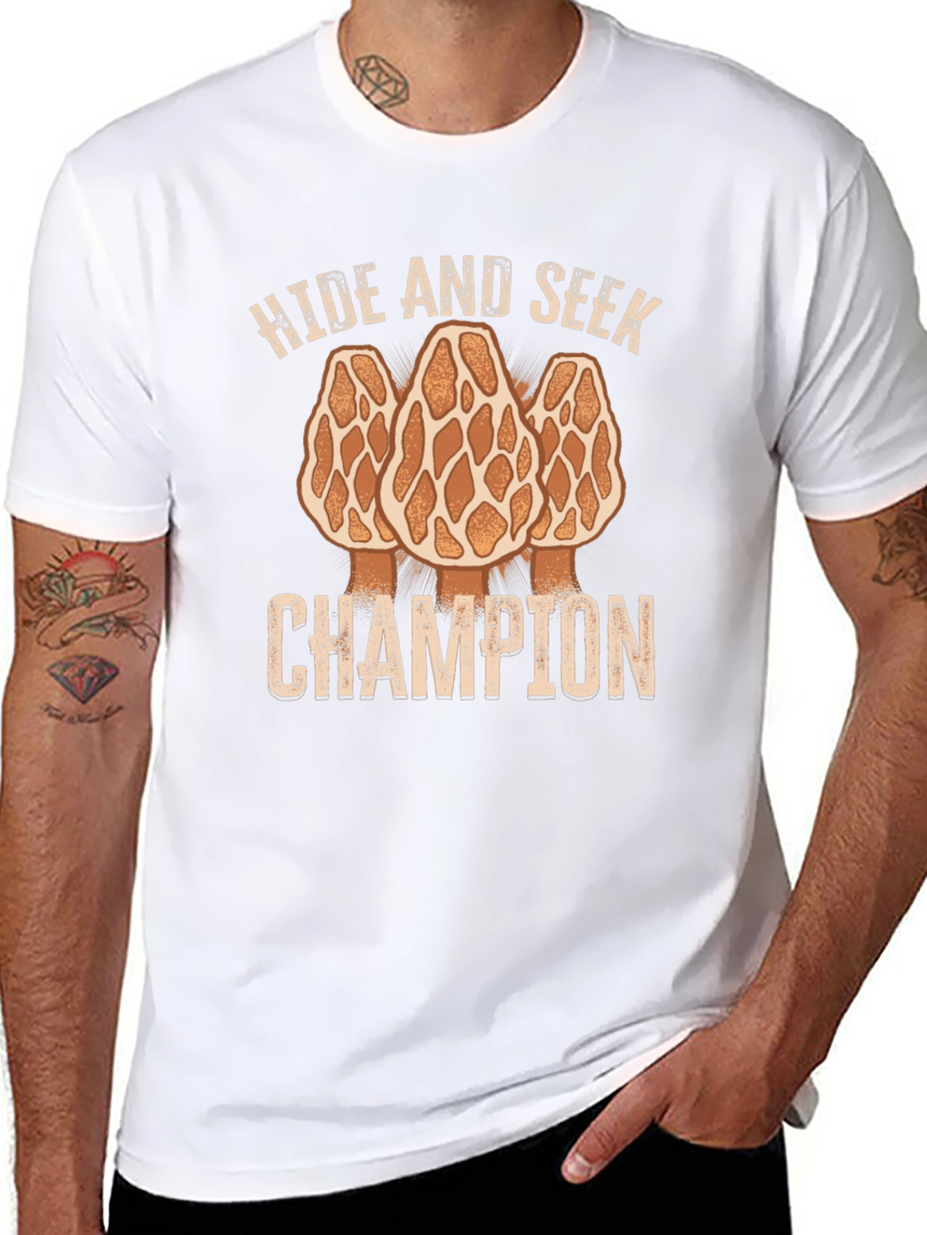 Hide and Seek Champion Morel Mushroom T-Shirt