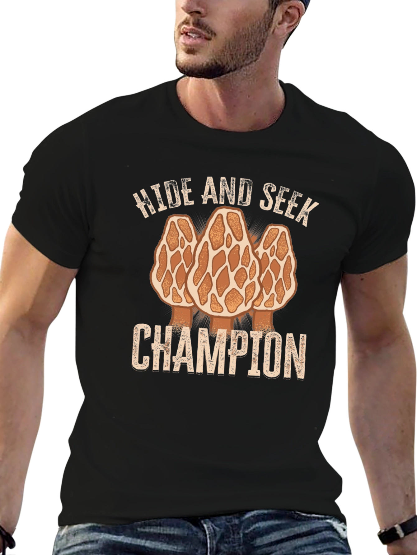 Hide and Seek Champion Morel Mushroom T-Shirt