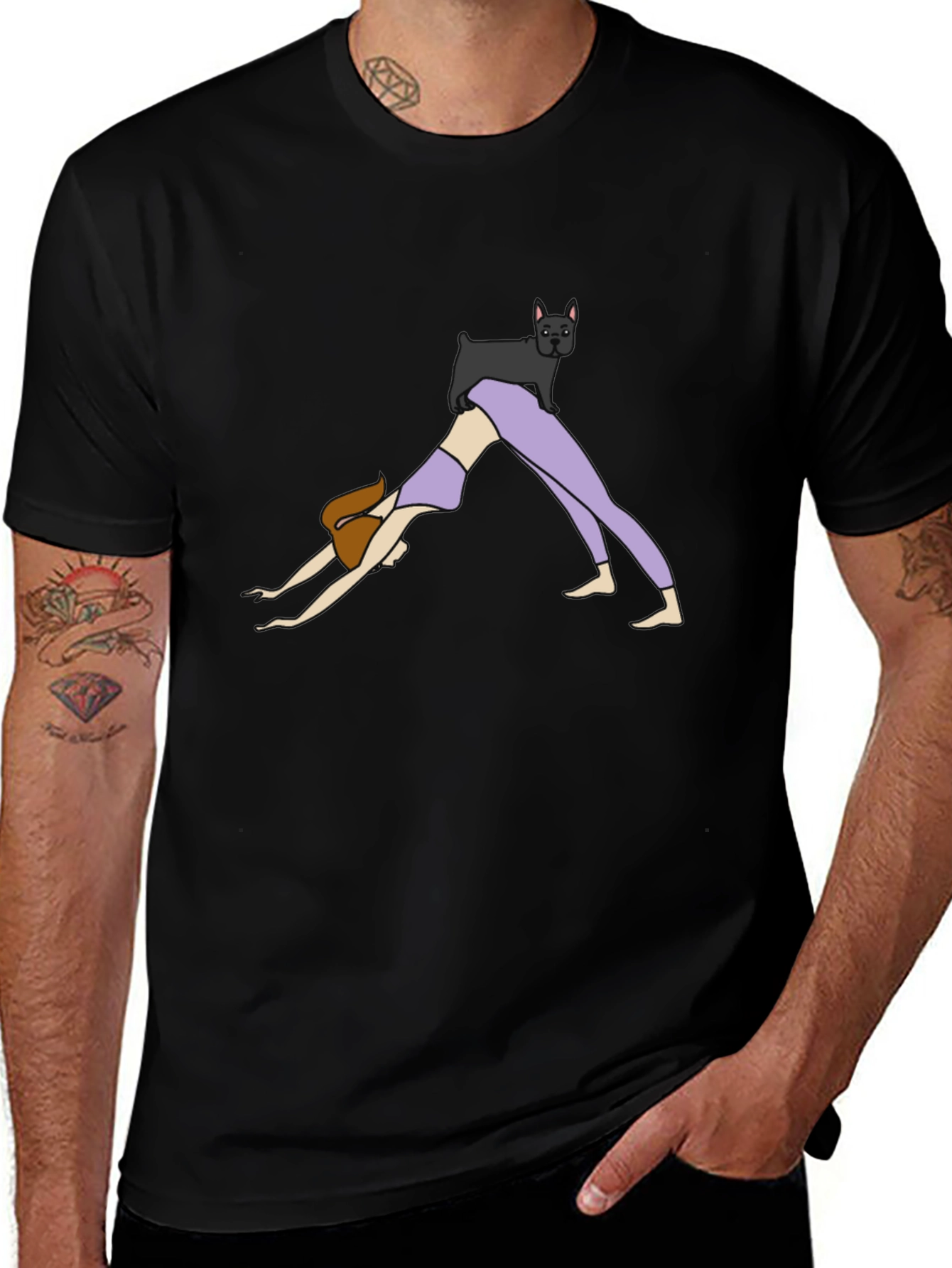 Yoga Dog T-Shirt - Downward Dog Pose Tee