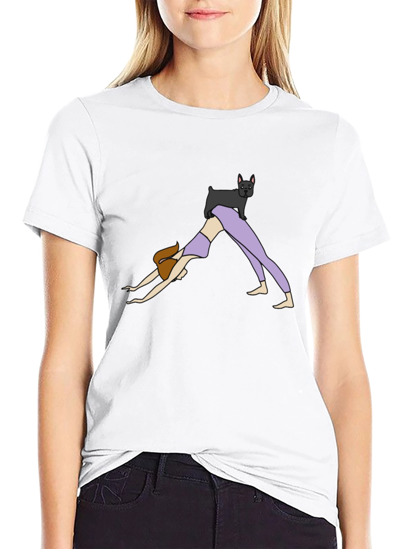 Yoga Dog T-Shirt - Downward Dog Pose Tee