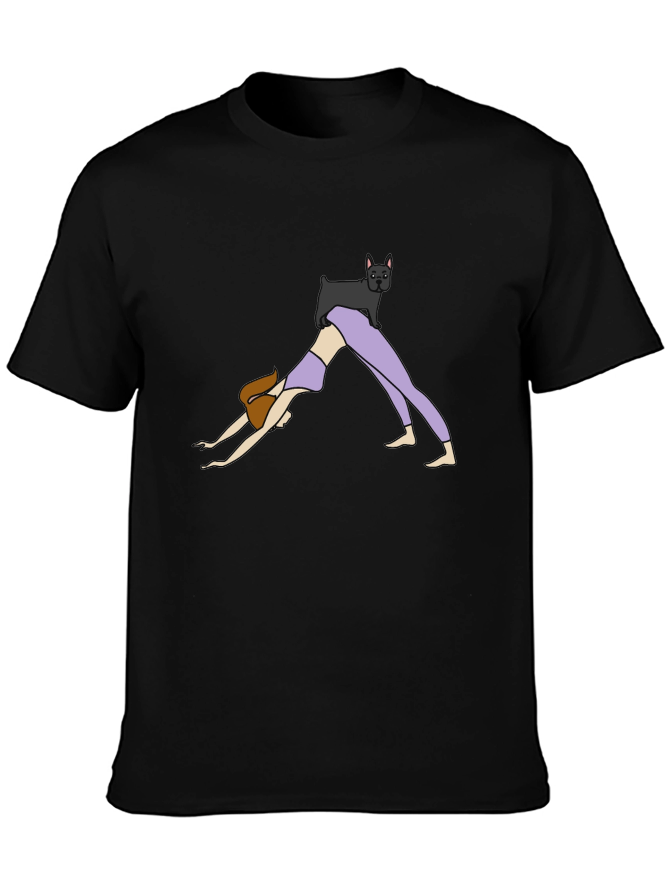 Yoga Dog T-Shirt - Downward Dog Pose Tee