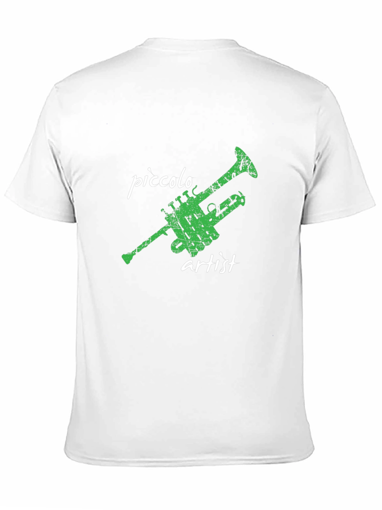 Piccolo Artist Black T-Shirt - Musical Instrument Tee