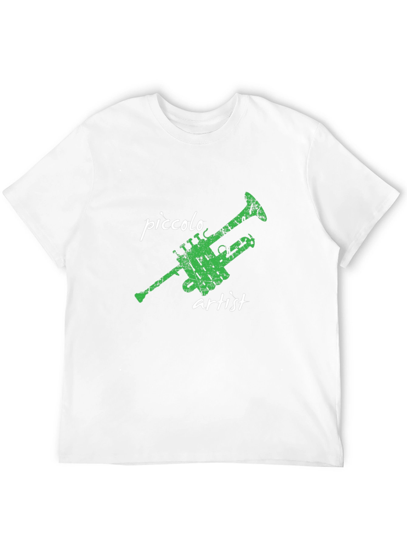 Piccolo Artist Black T-Shirt - Musical Instrument Tee