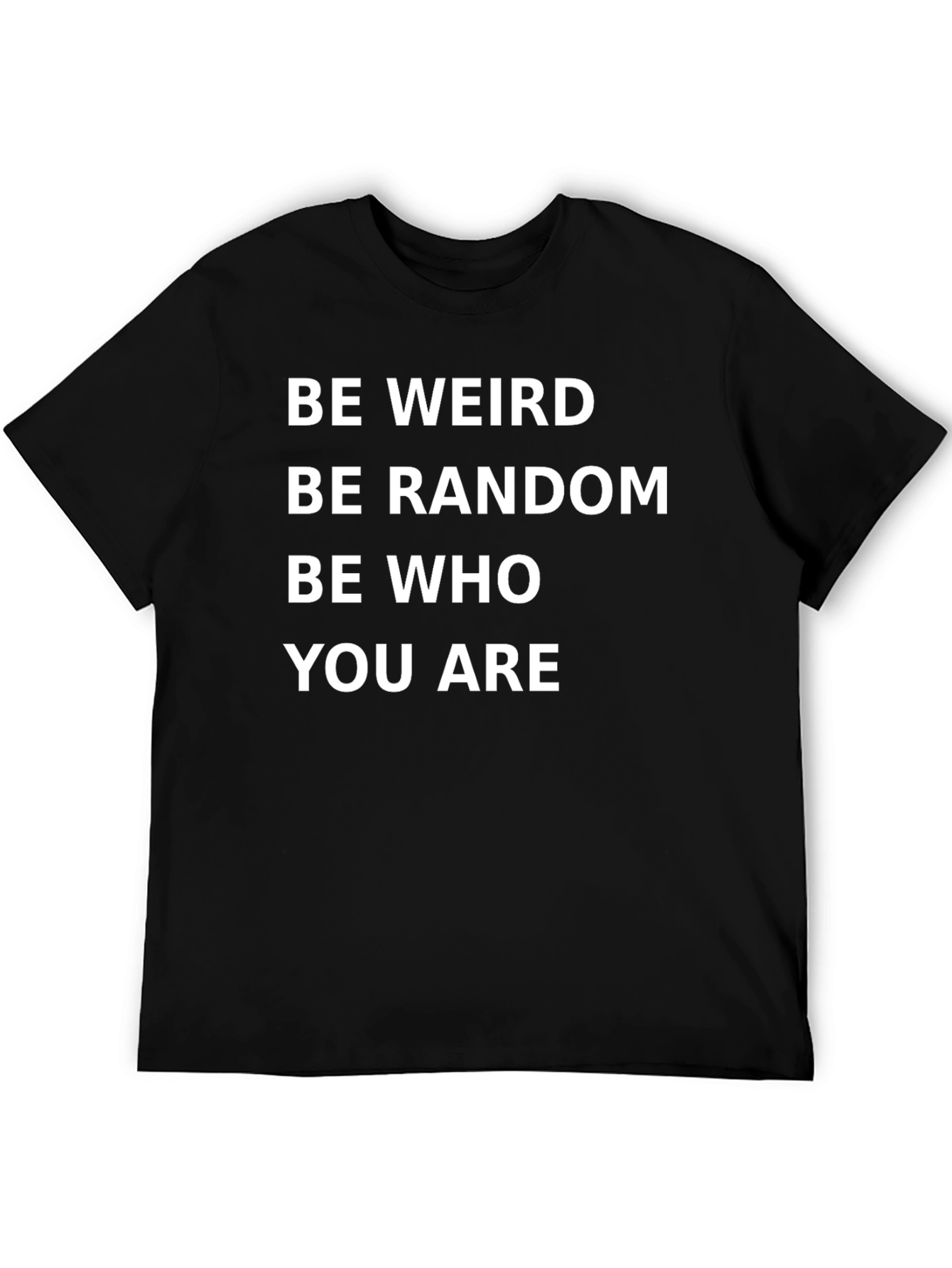 Be Weird Graphic Tee - Black