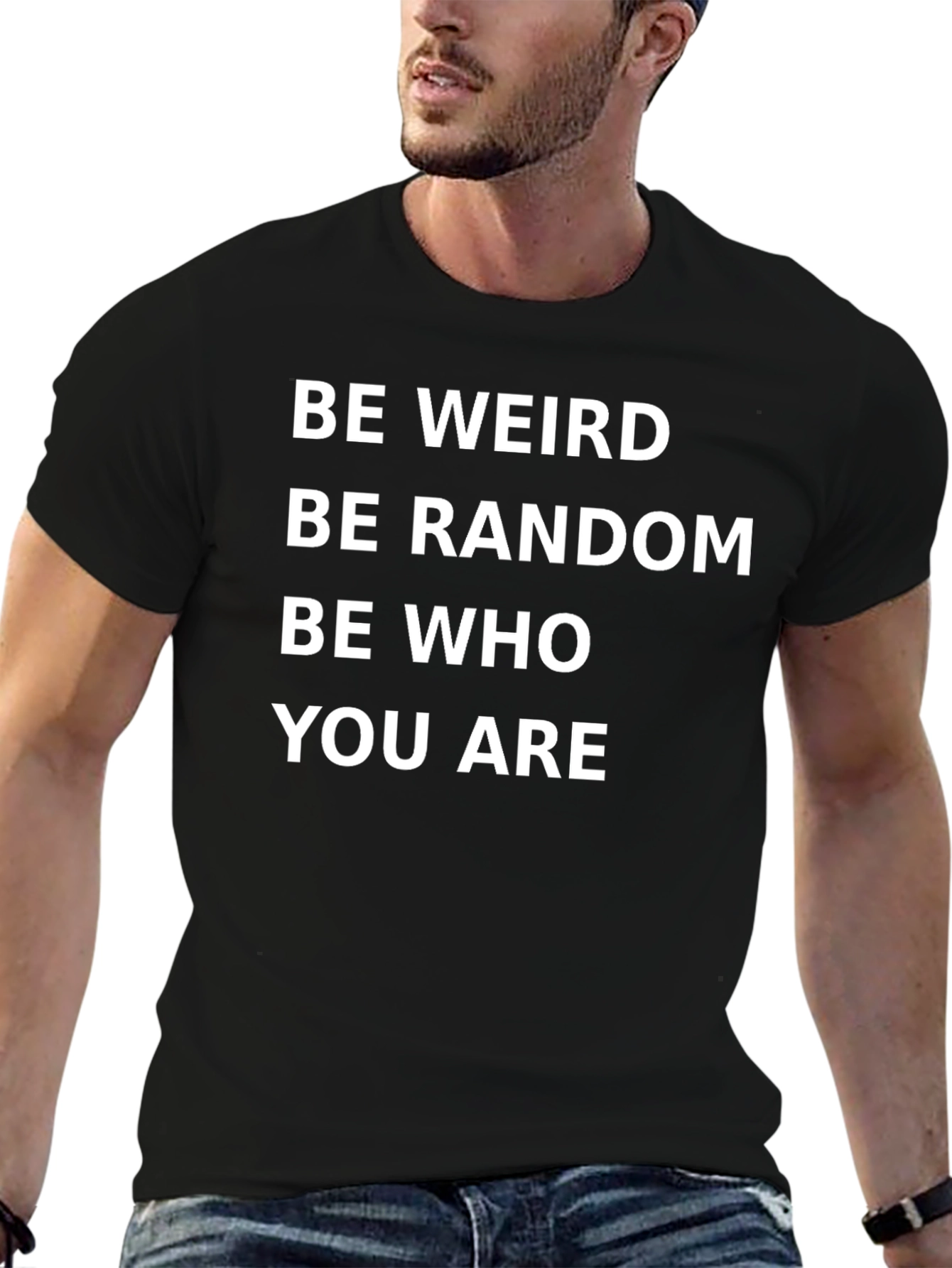 Be Weird Graphic Tee - Black