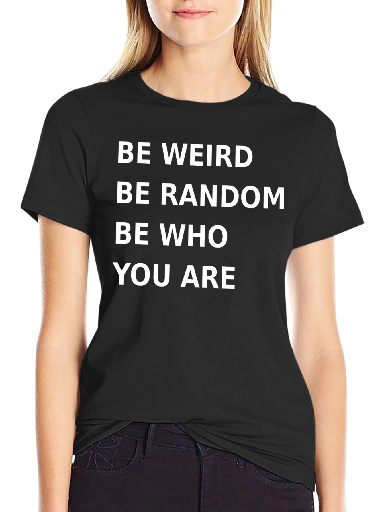 Be Weird Graphic Tee - Black