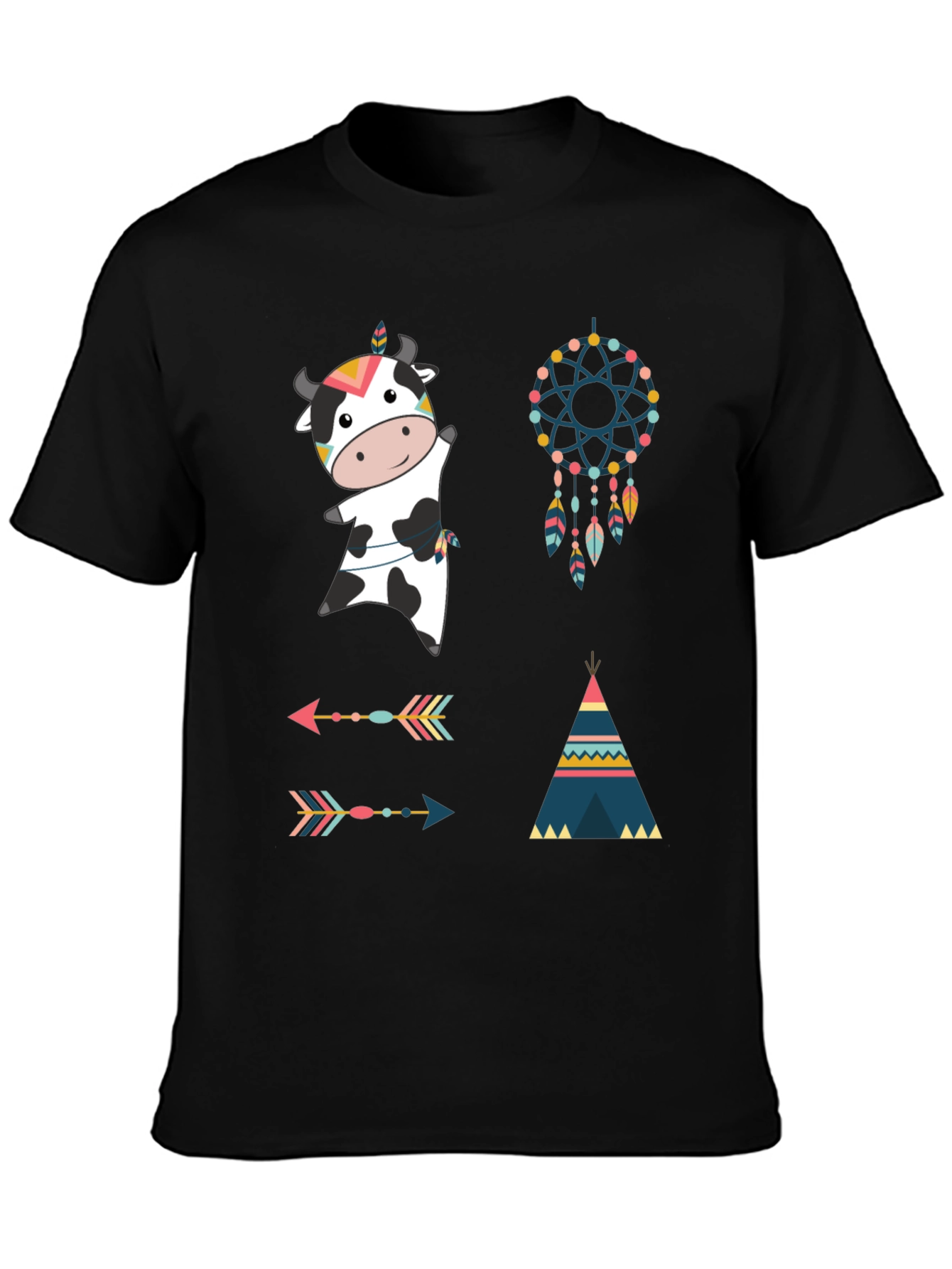 Novelty Cow Graphic Tee
