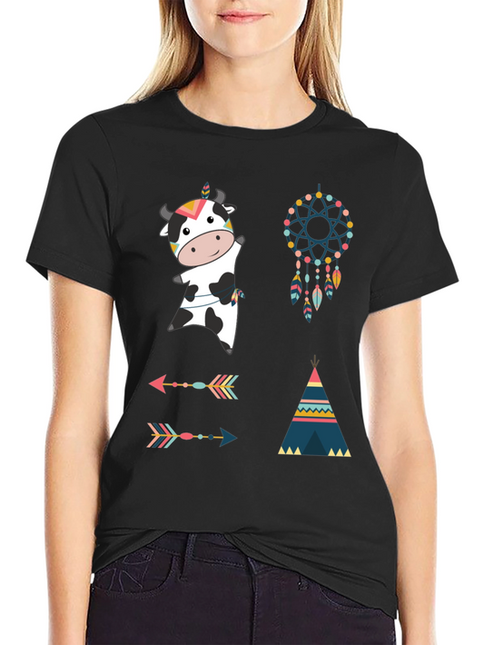 Novelty Cow Graphic Tee