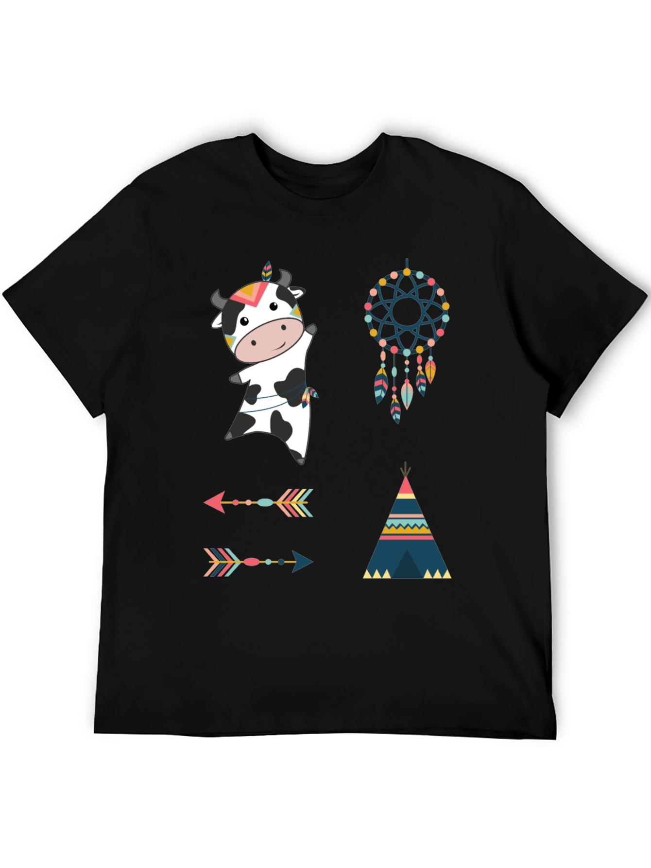 Novelty Cow Graphic Tee