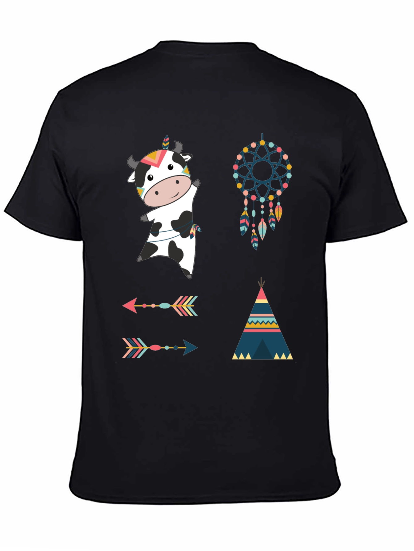 Novelty Cow Graphic Tee