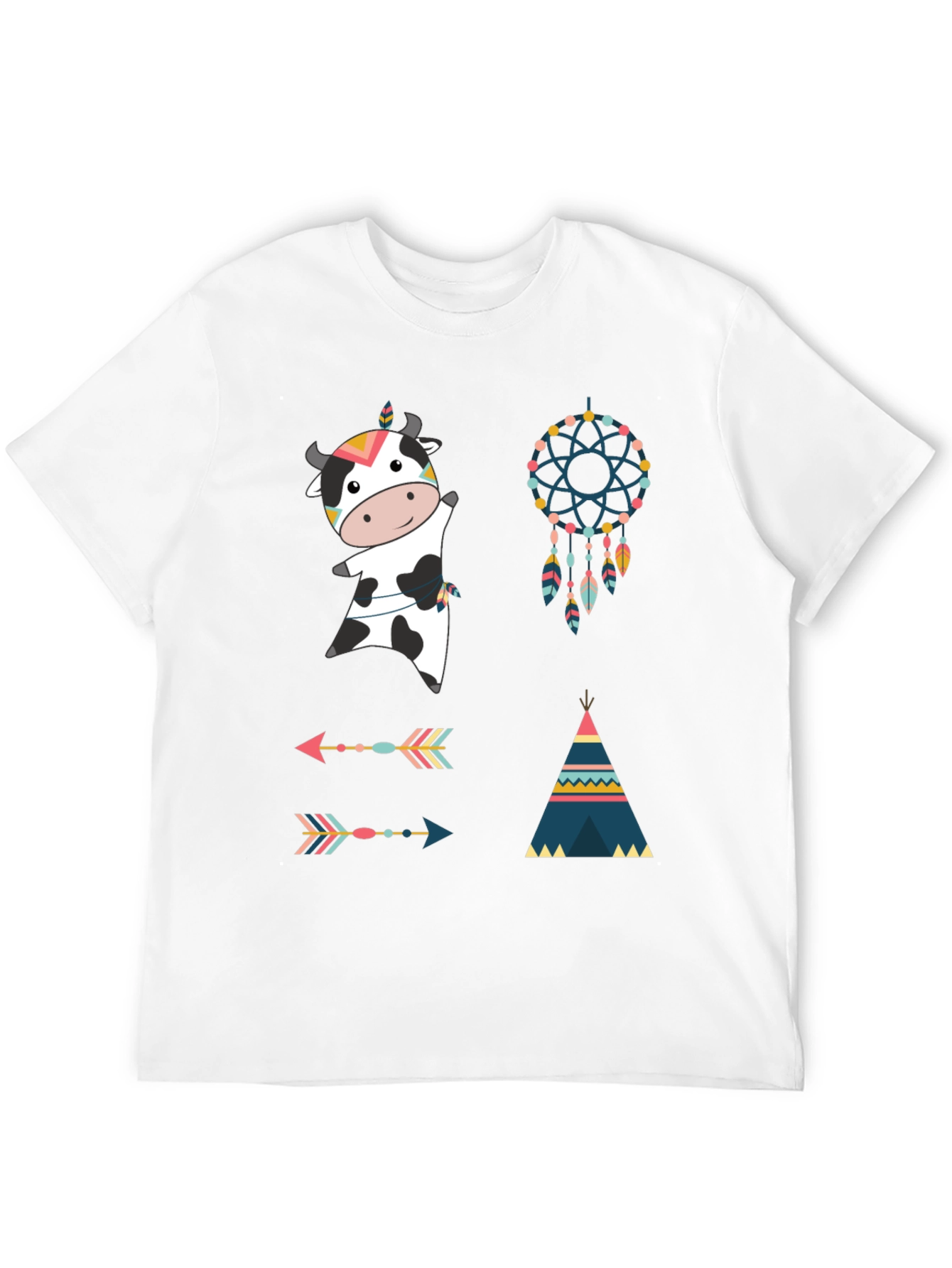 Novelty Cow Graphic Tee