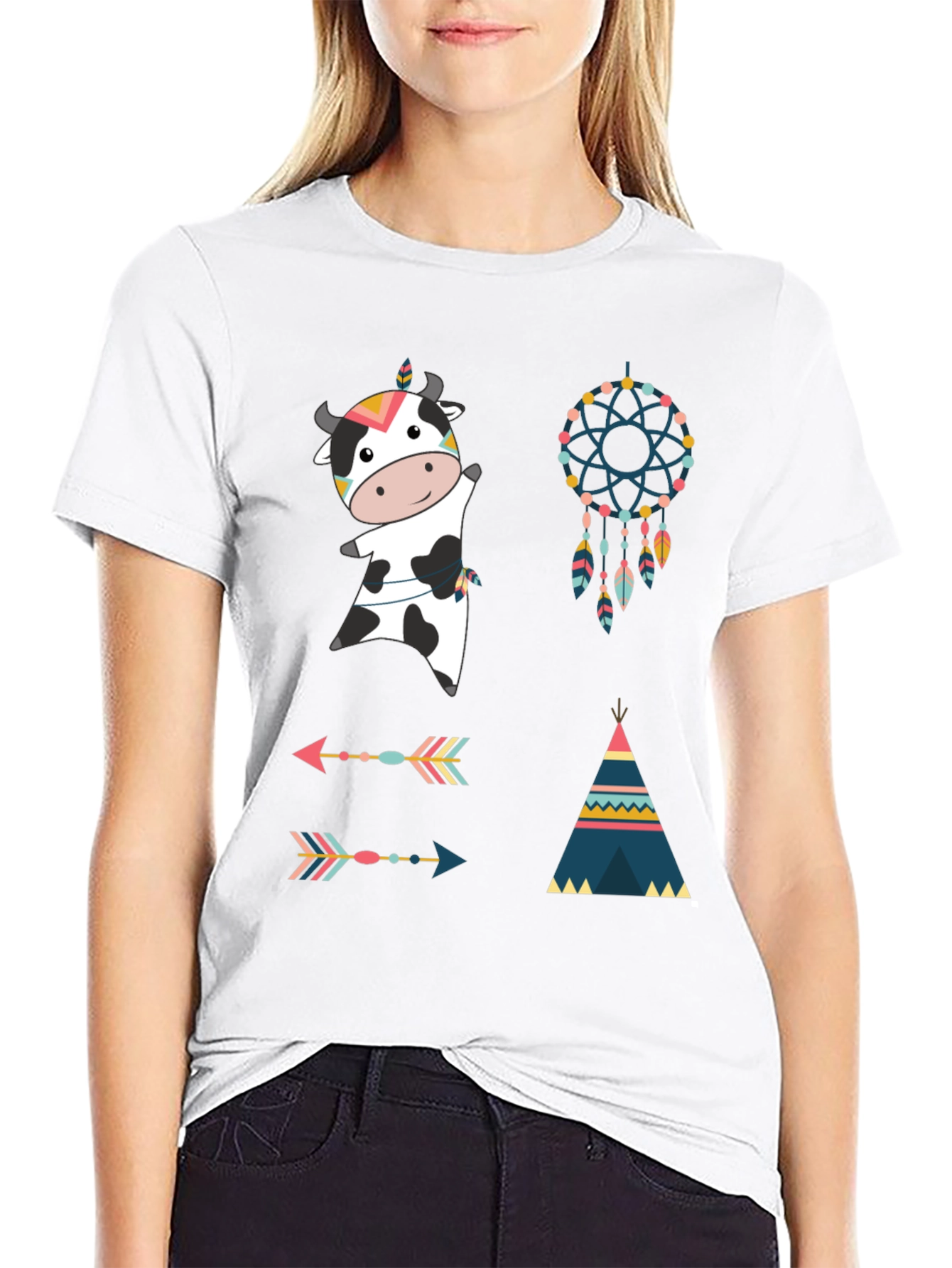 Novelty Cow Graphic Tee