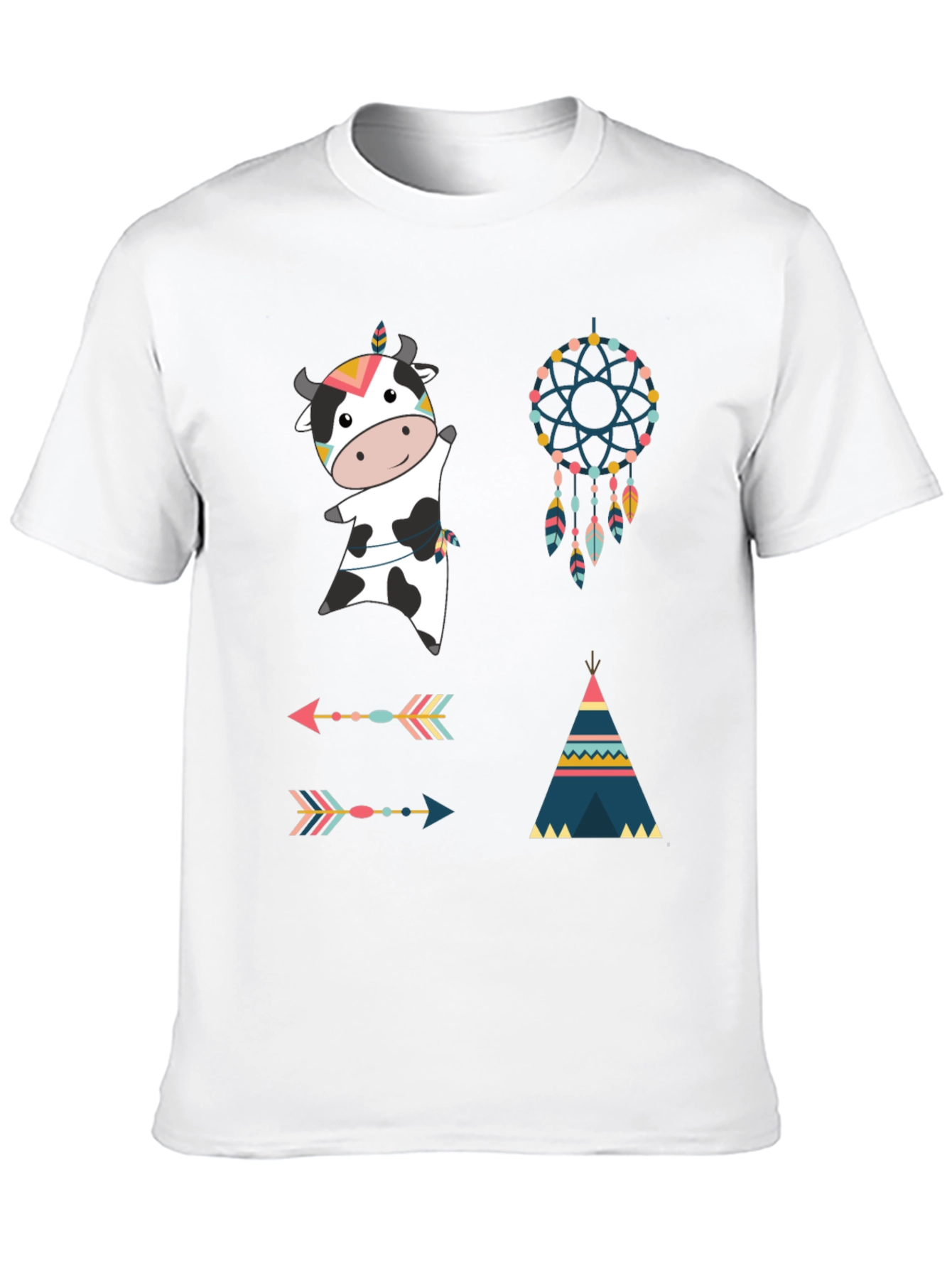 Novelty Cow Graphic Tee