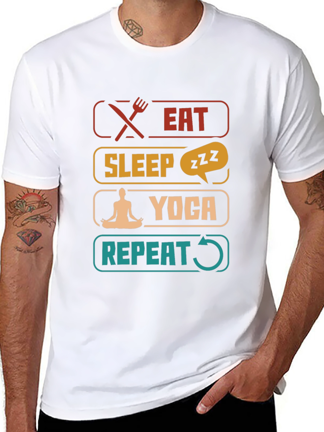 Eat Sleep Yoga Repeat T-Shirt