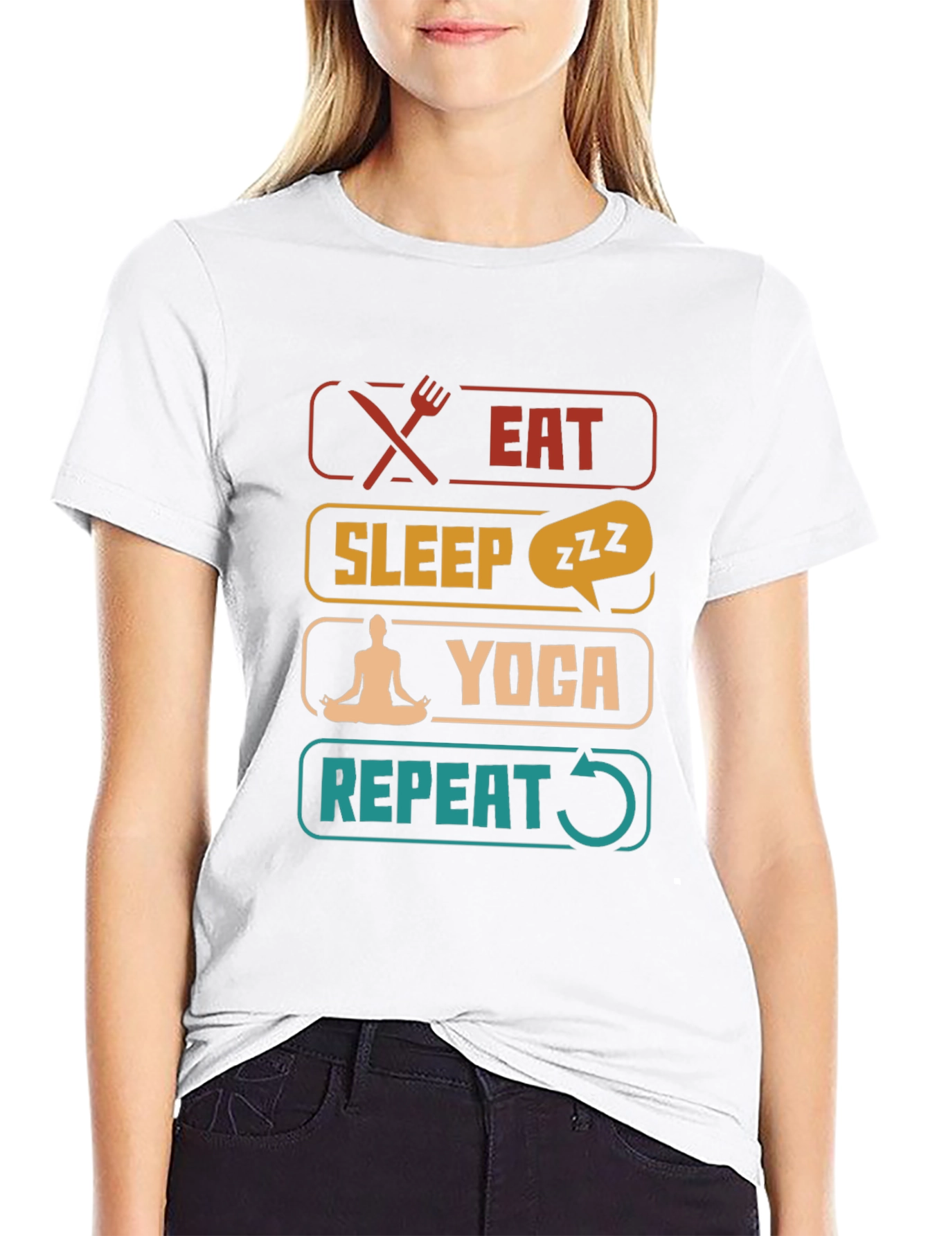 Eat Sleep Yoga Repeat T-Shirt