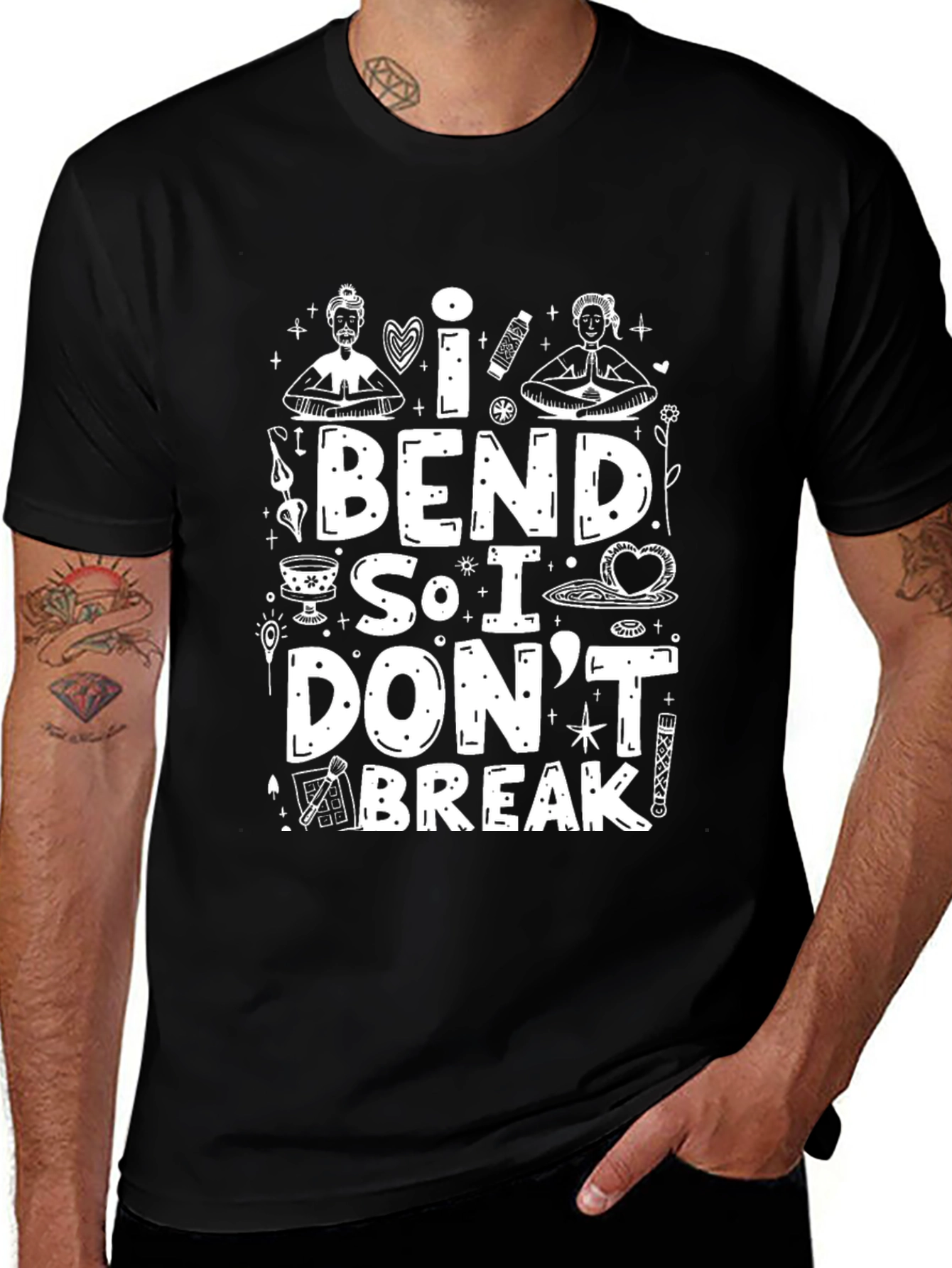 I Bend So I Dont Break Graphic Tee