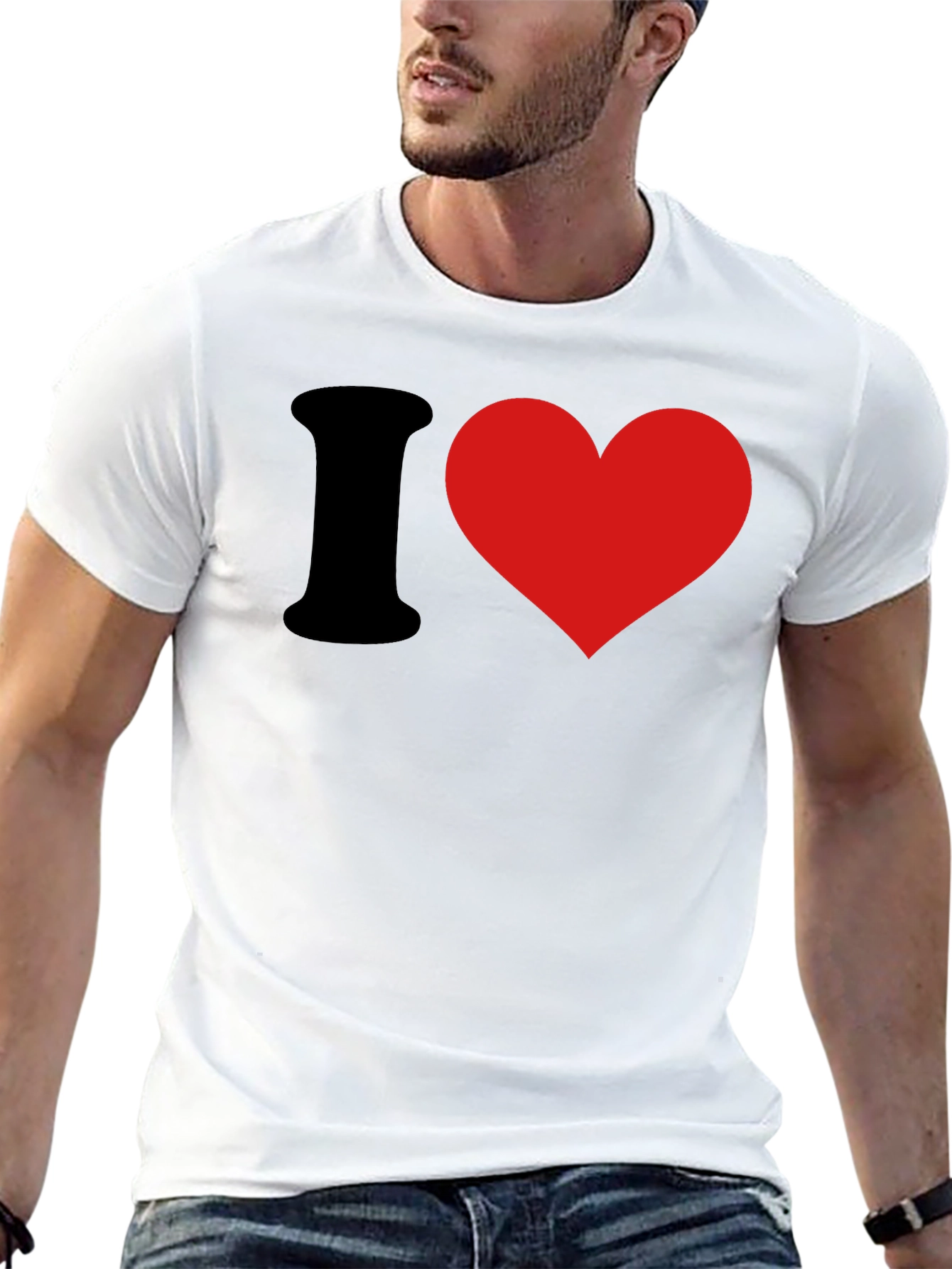 I Love Black T-Shirt - Classic Heart Tee