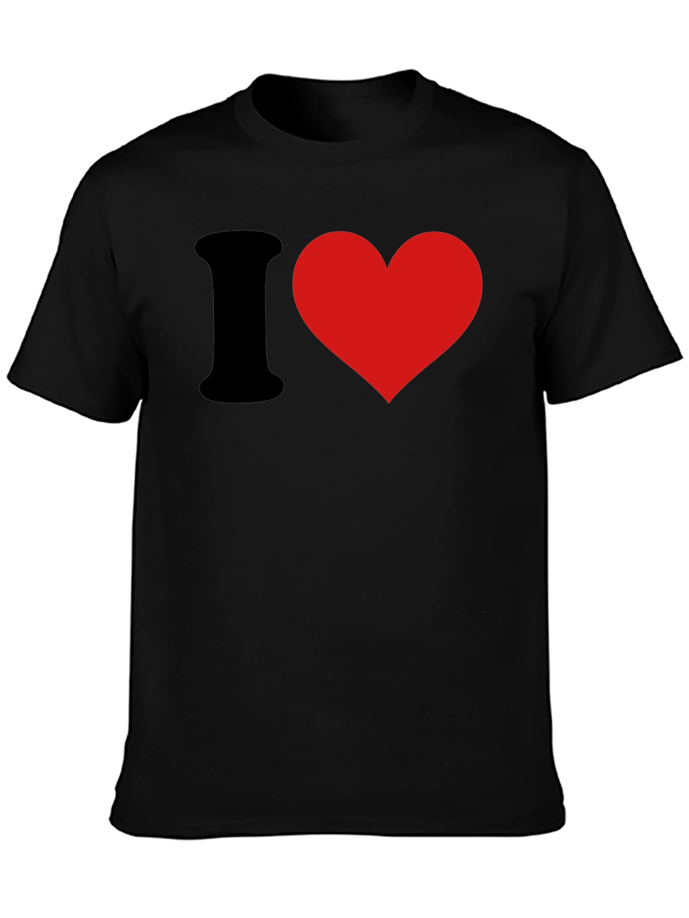 I Love Black T-Shirt - Classic Heart Tee