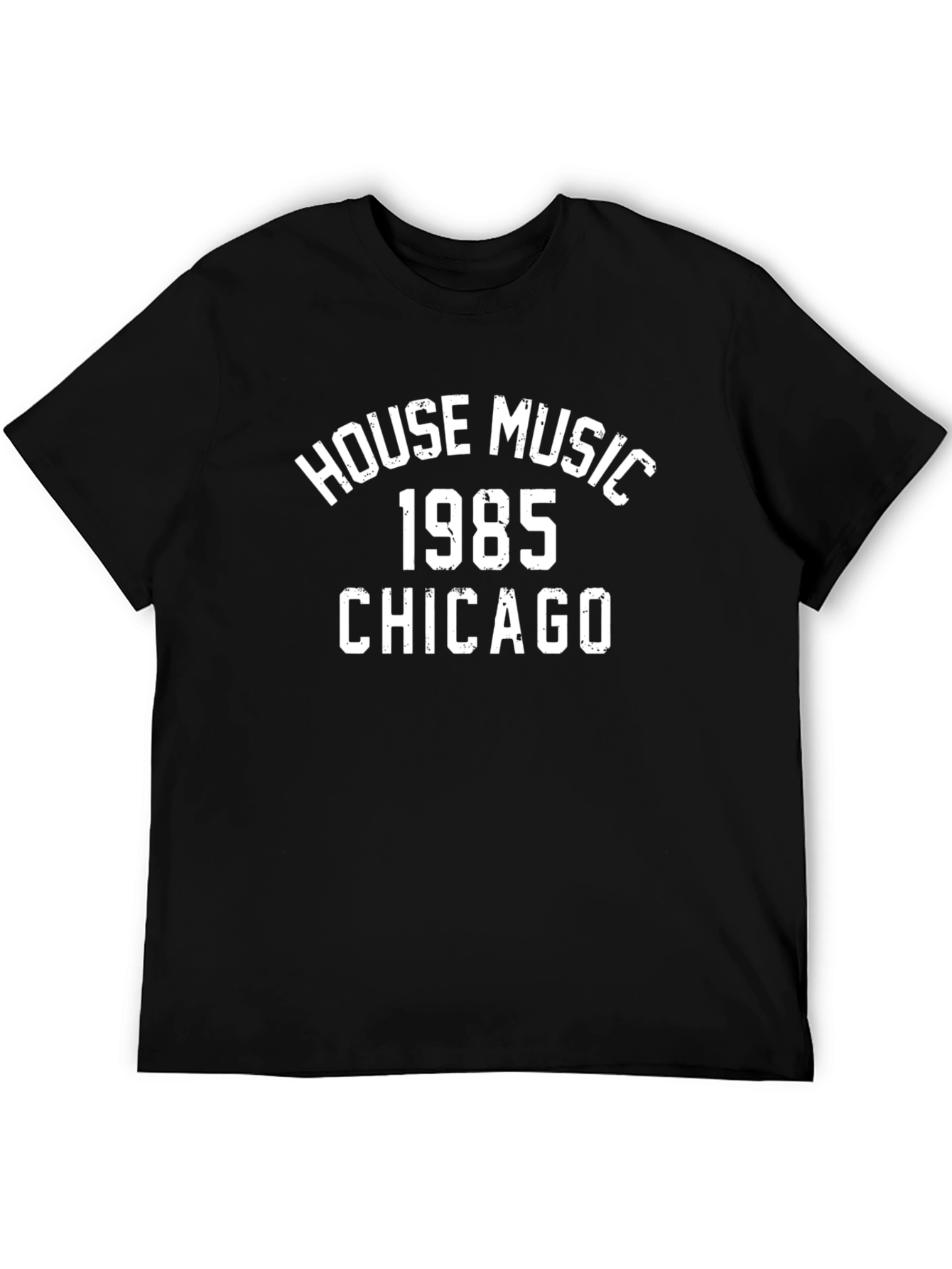House Music 1985 Chicago Black T-Shirt