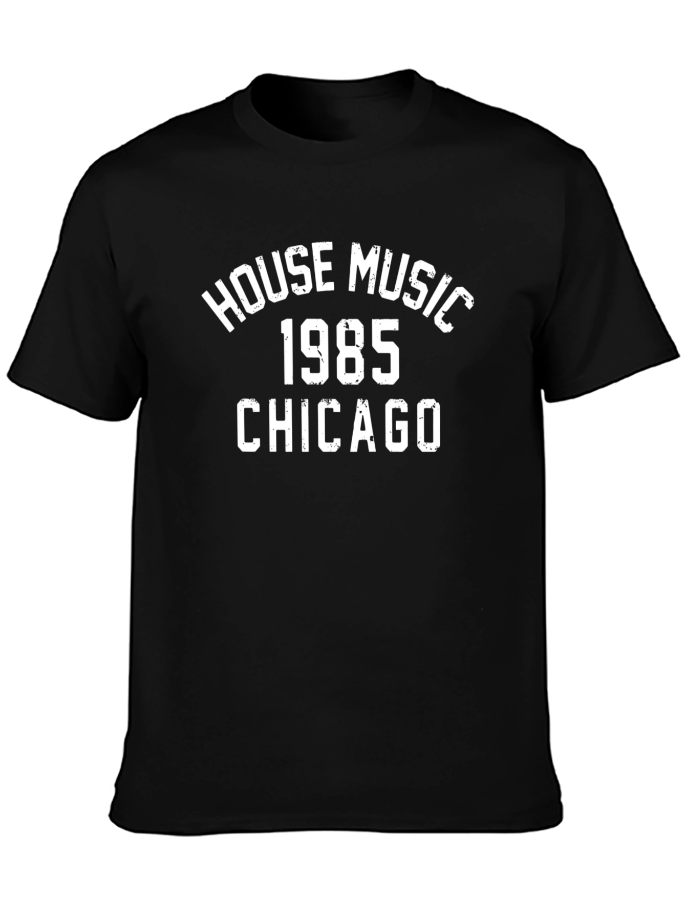 House Music 1985 Chicago Black T-Shirt