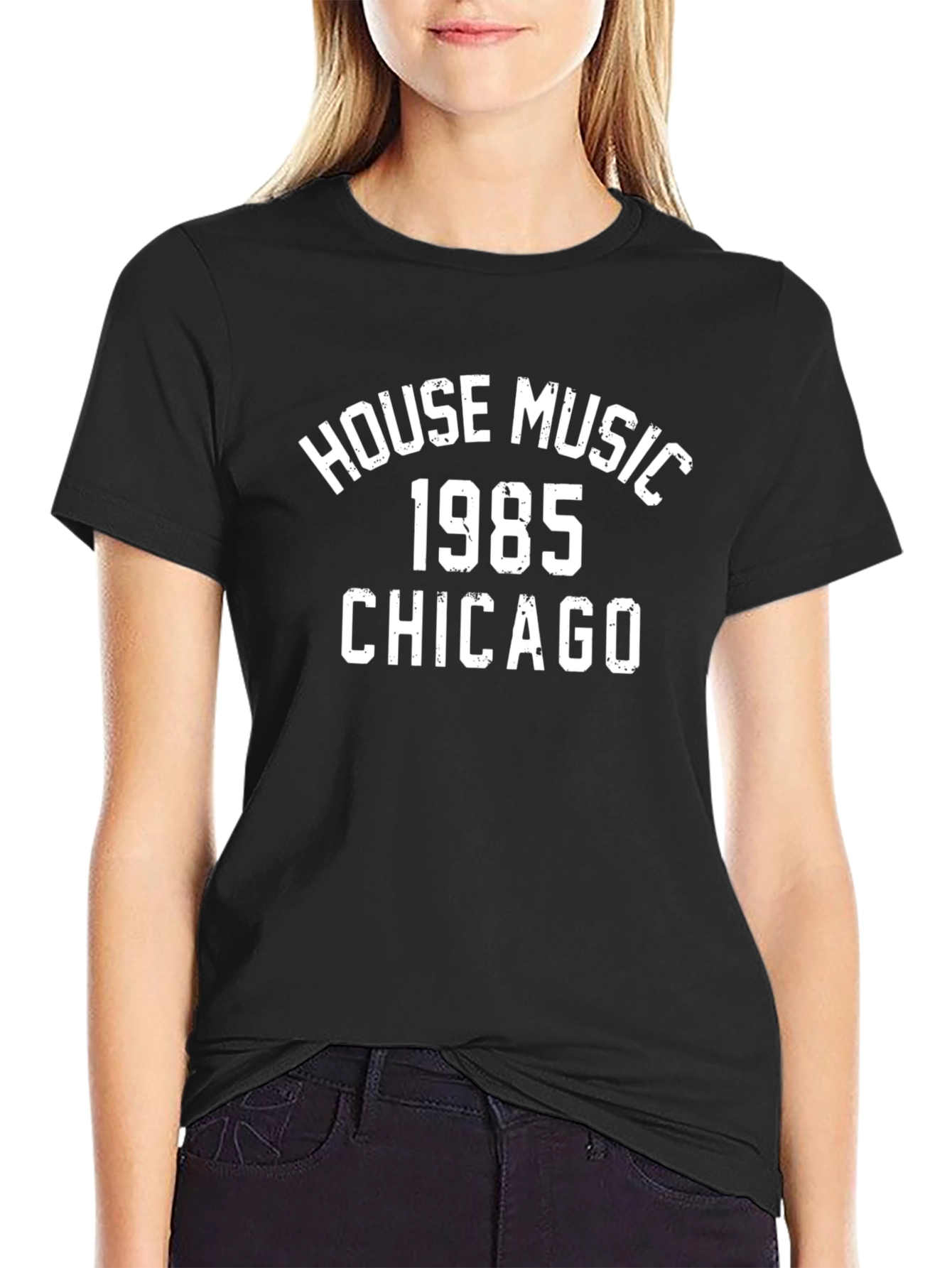 House Music 1985 Chicago Black T-Shirt