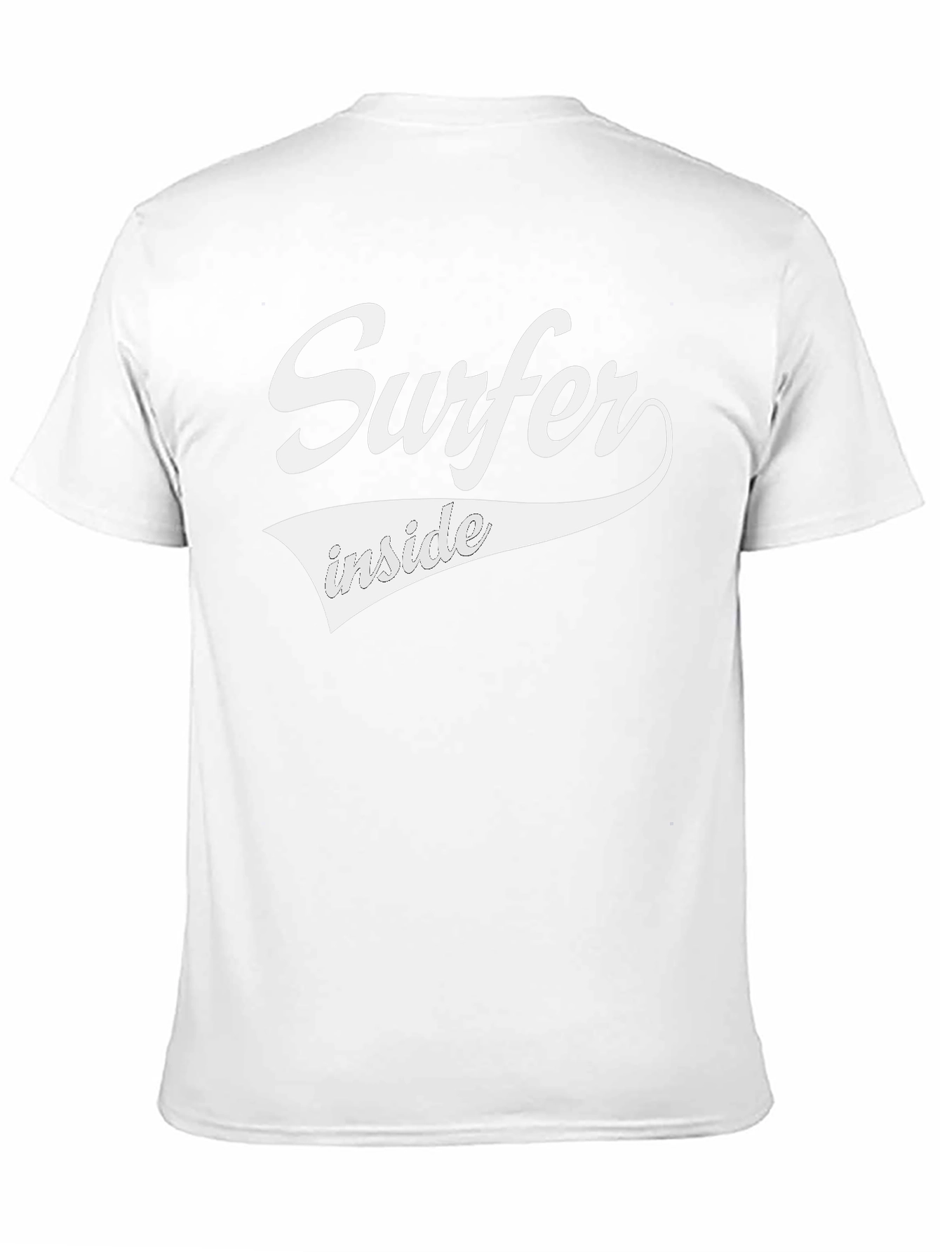 Surfer Inside Graphic Tee - Black Crew Neck T-Shirt