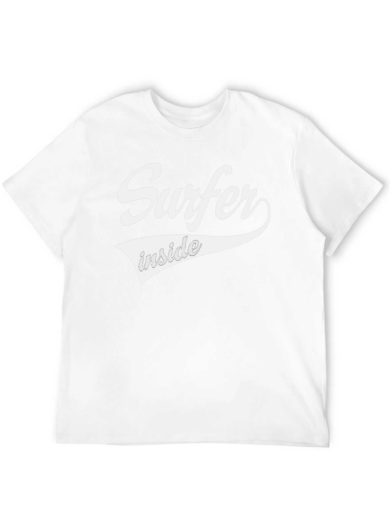 Surfer Inside Graphic Tee - Black Crew Neck T-Shirt