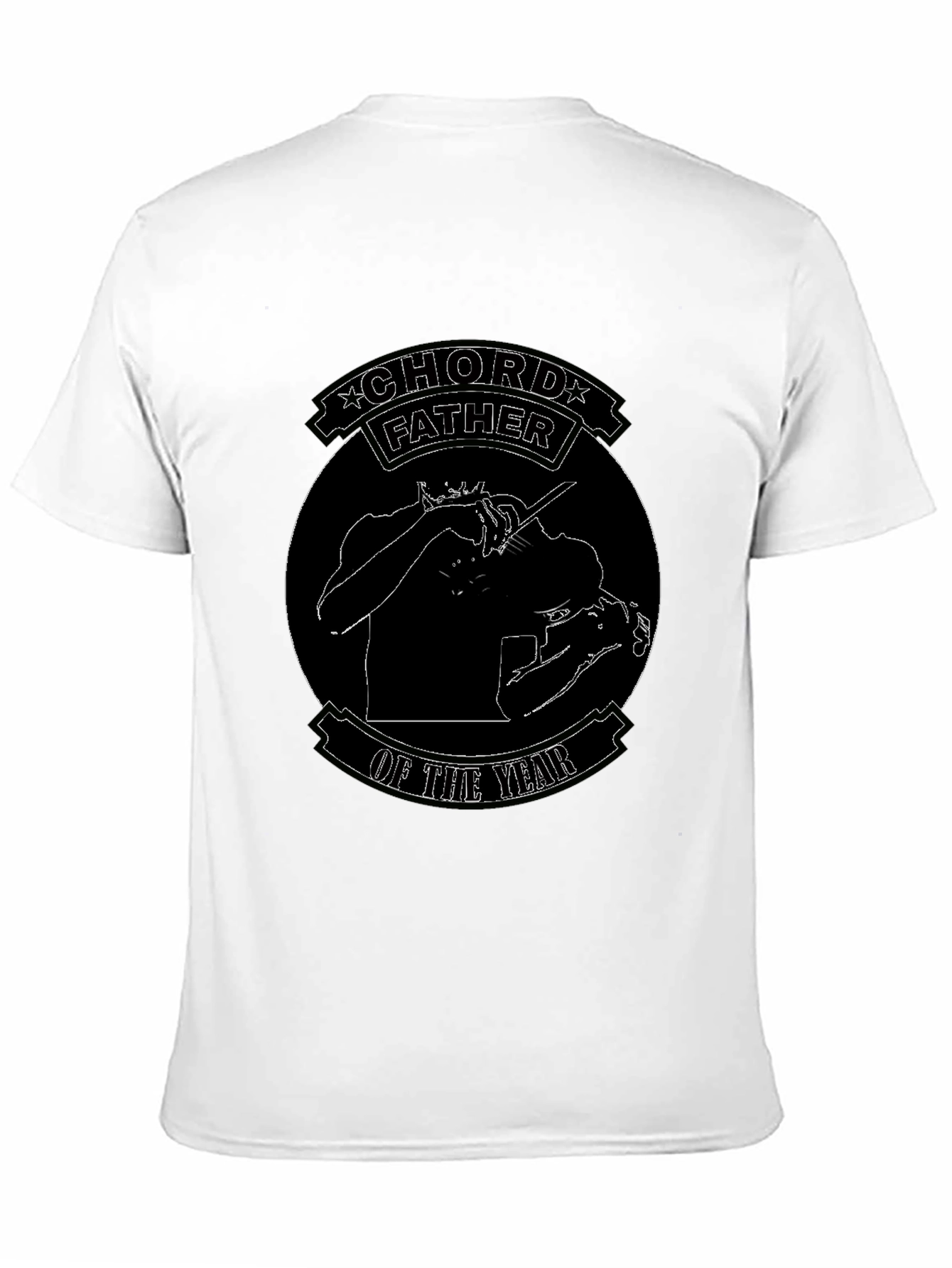Chord Father of the Year Black Graphic T-Shirt