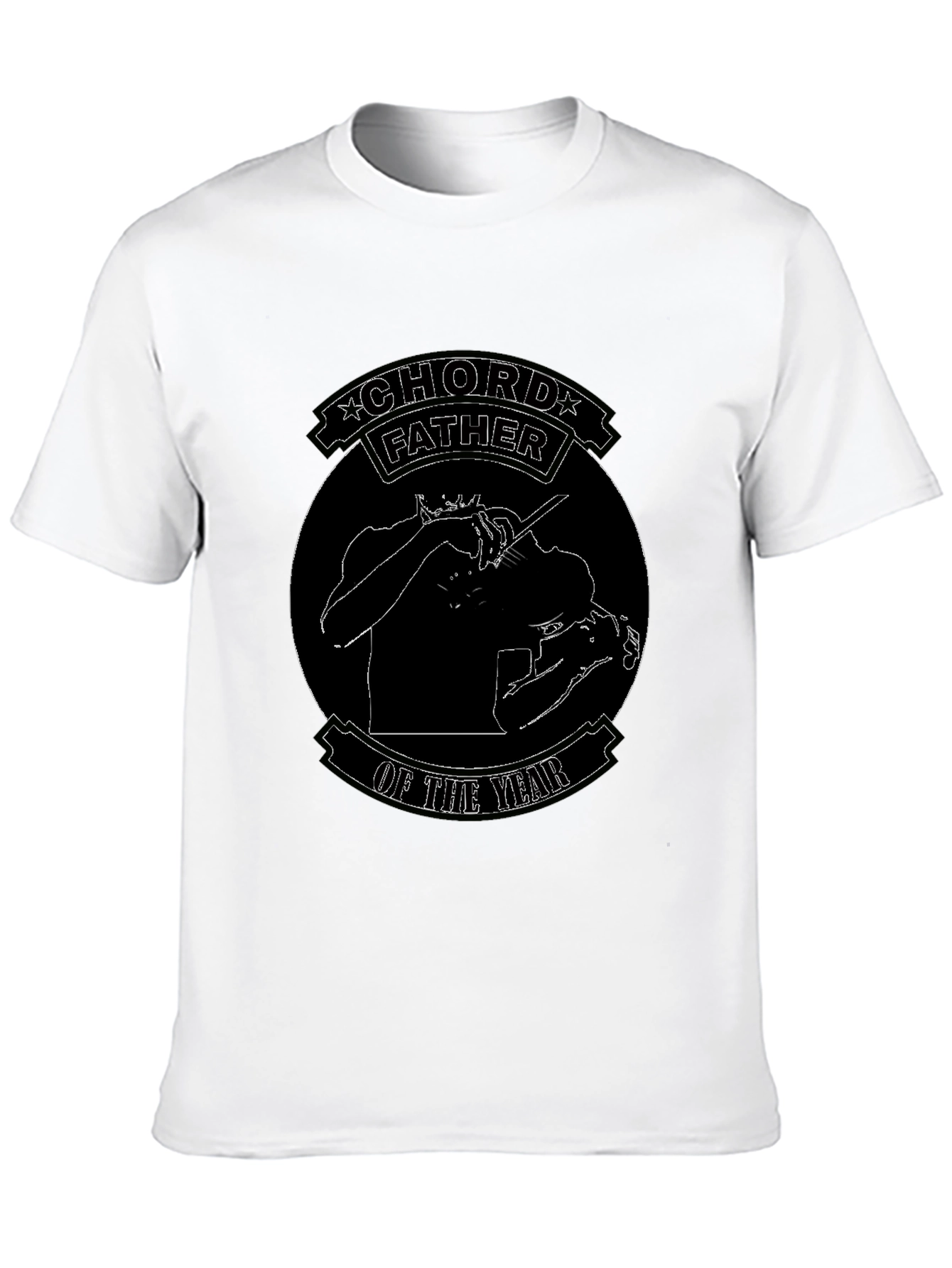 Chord Father of the Year Black Graphic T-Shirt