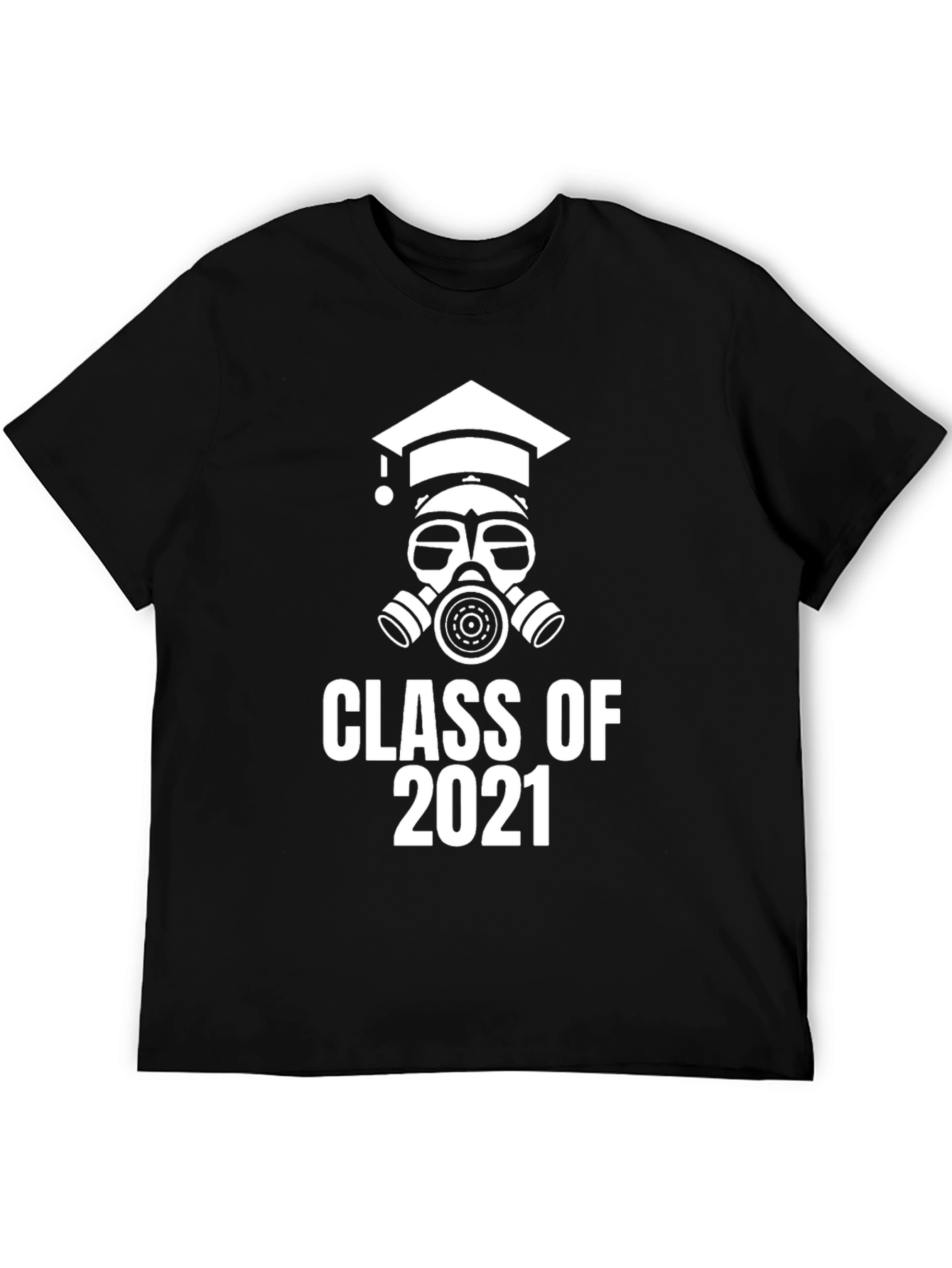 Class of 2021 Graduation Gas Mask Graphic Tee