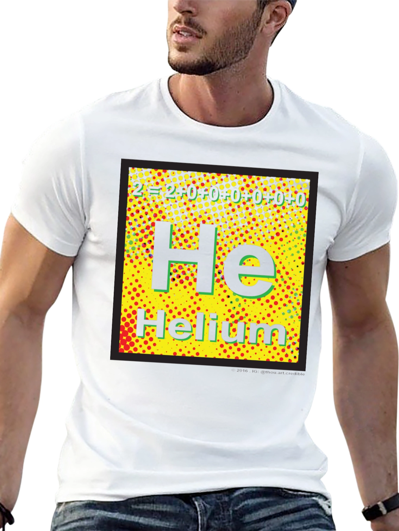 Periodic Table Helium Graphic T-Shirt - Science Tee