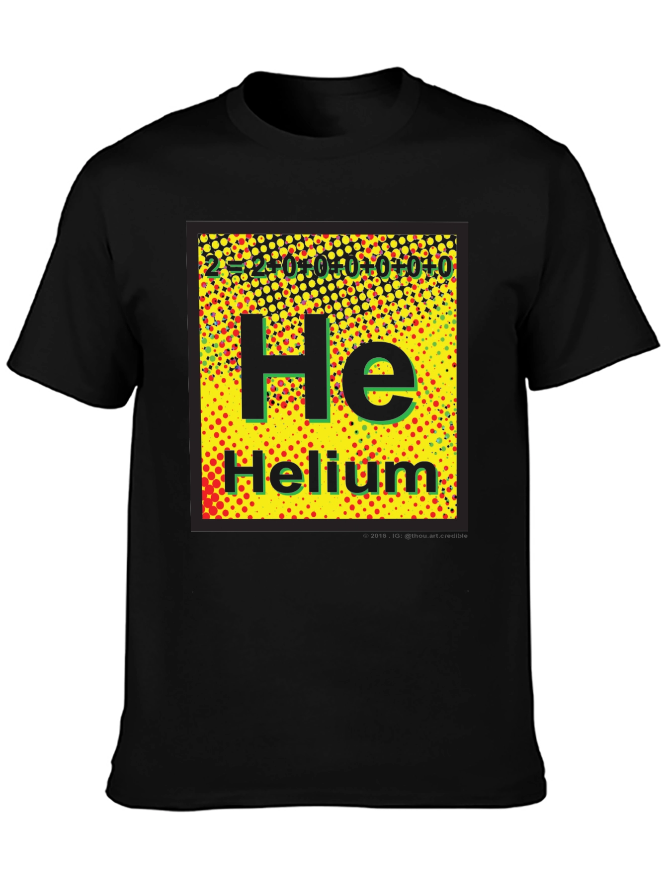 Periodic Table Helium Graphic T-Shirt - Science Tee