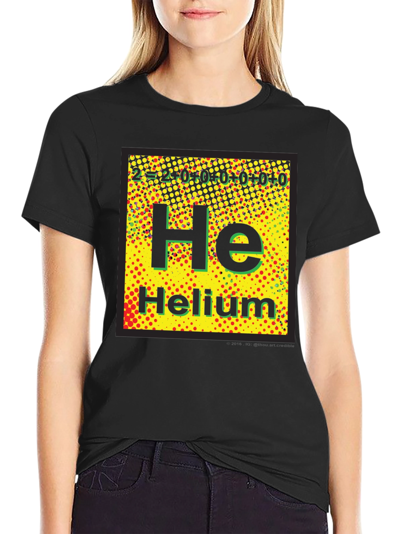 Periodic Table Helium Graphic T-Shirt - Science Tee