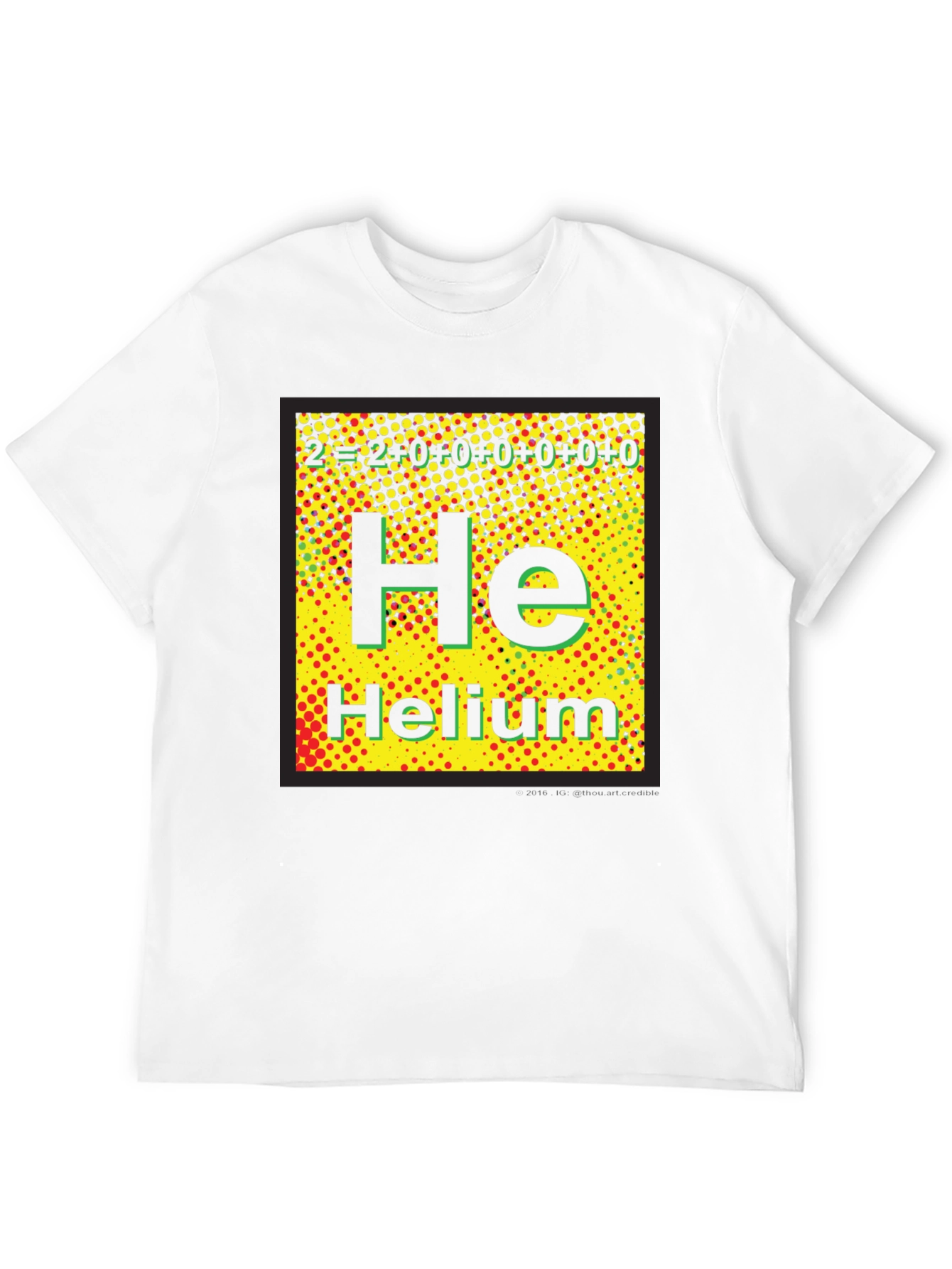 Periodic Table Helium Graphic T-Shirt - Science Tee