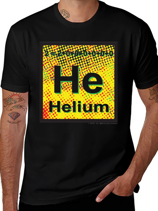 Periodic Table Helium Graphic T-Shirt - Science Tee