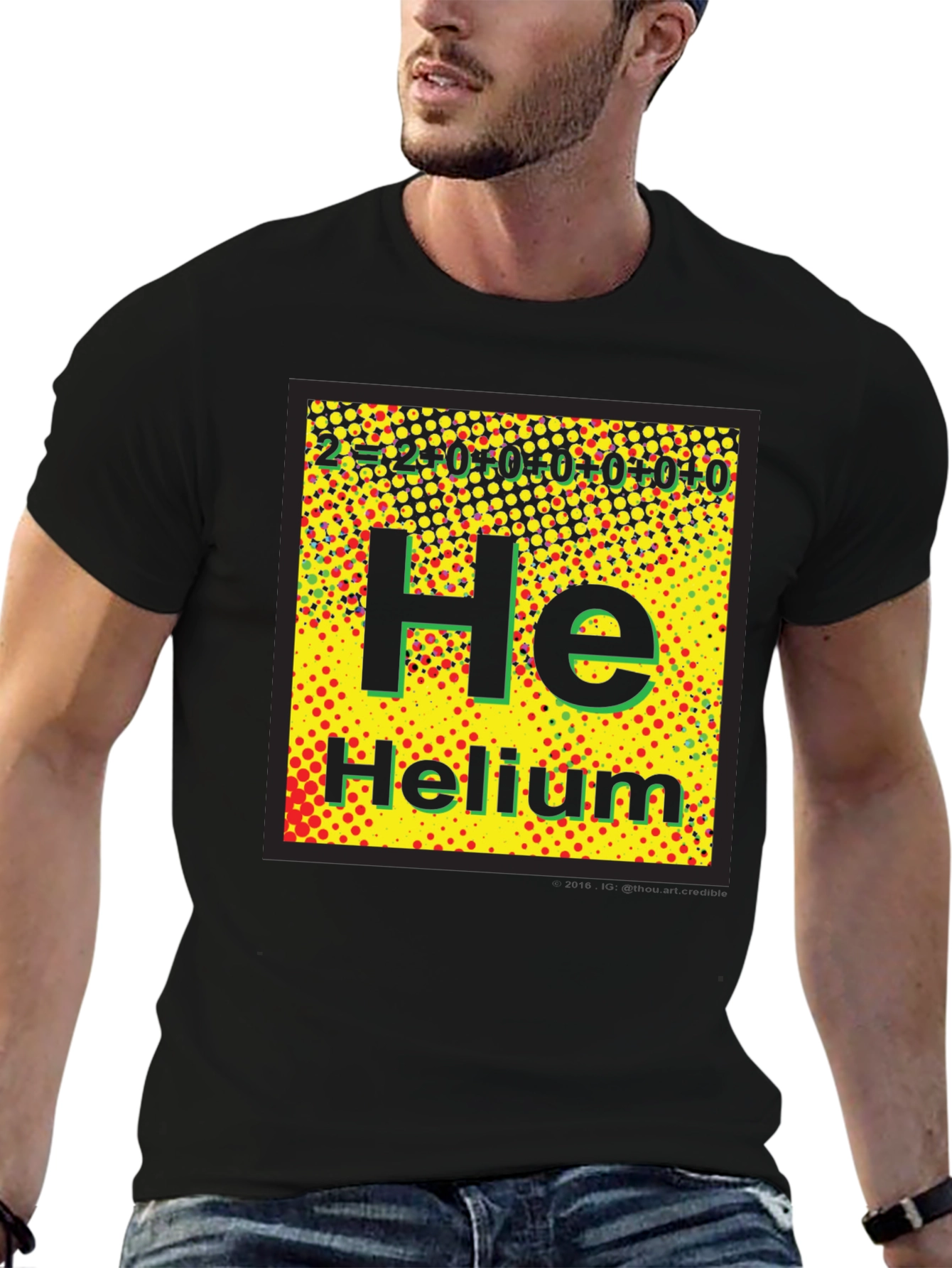 Periodic Table Helium Graphic T-Shirt - Science Tee