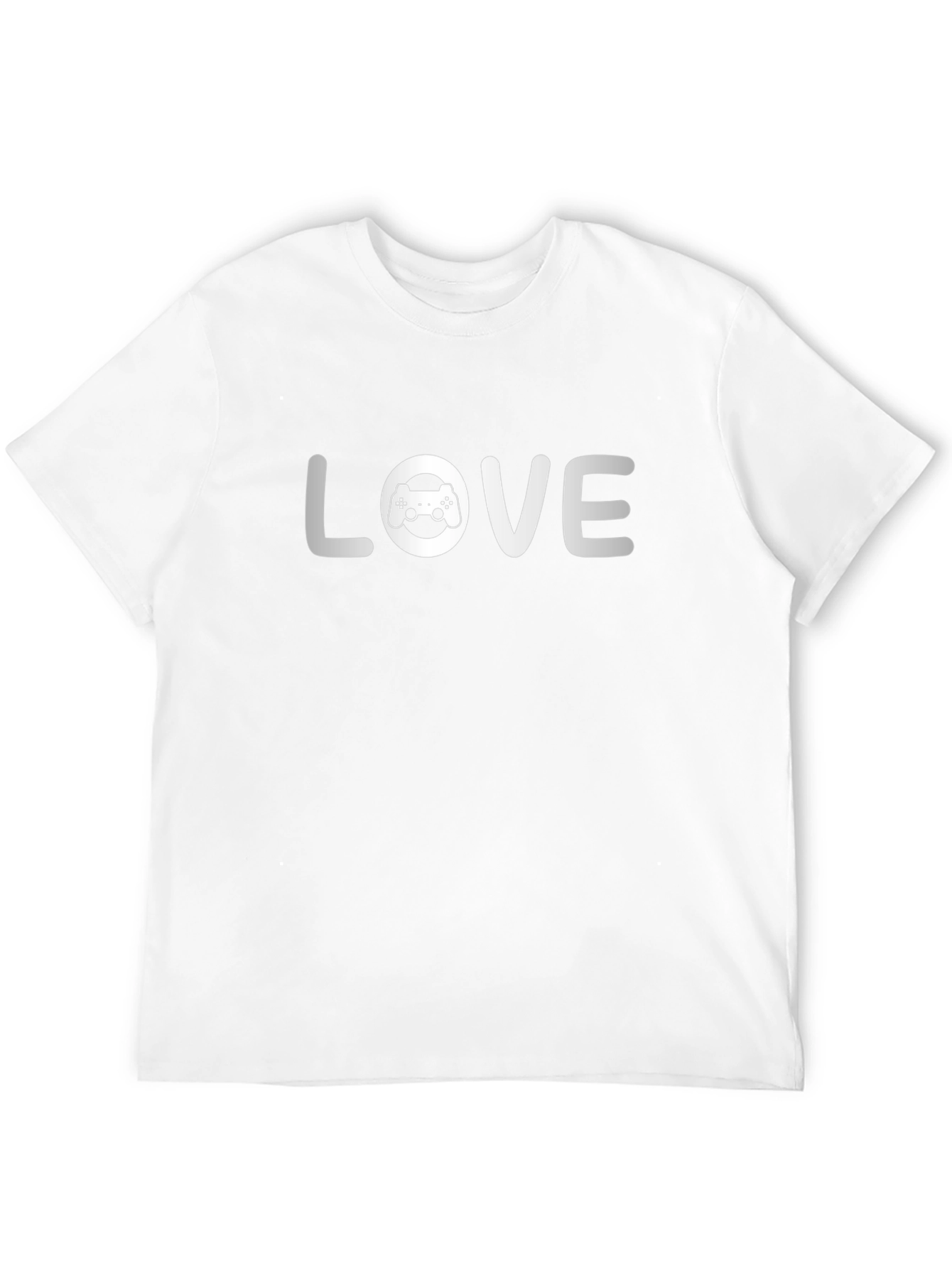 Love Gaming Graphic Tee - Black Cotton T-Shirt