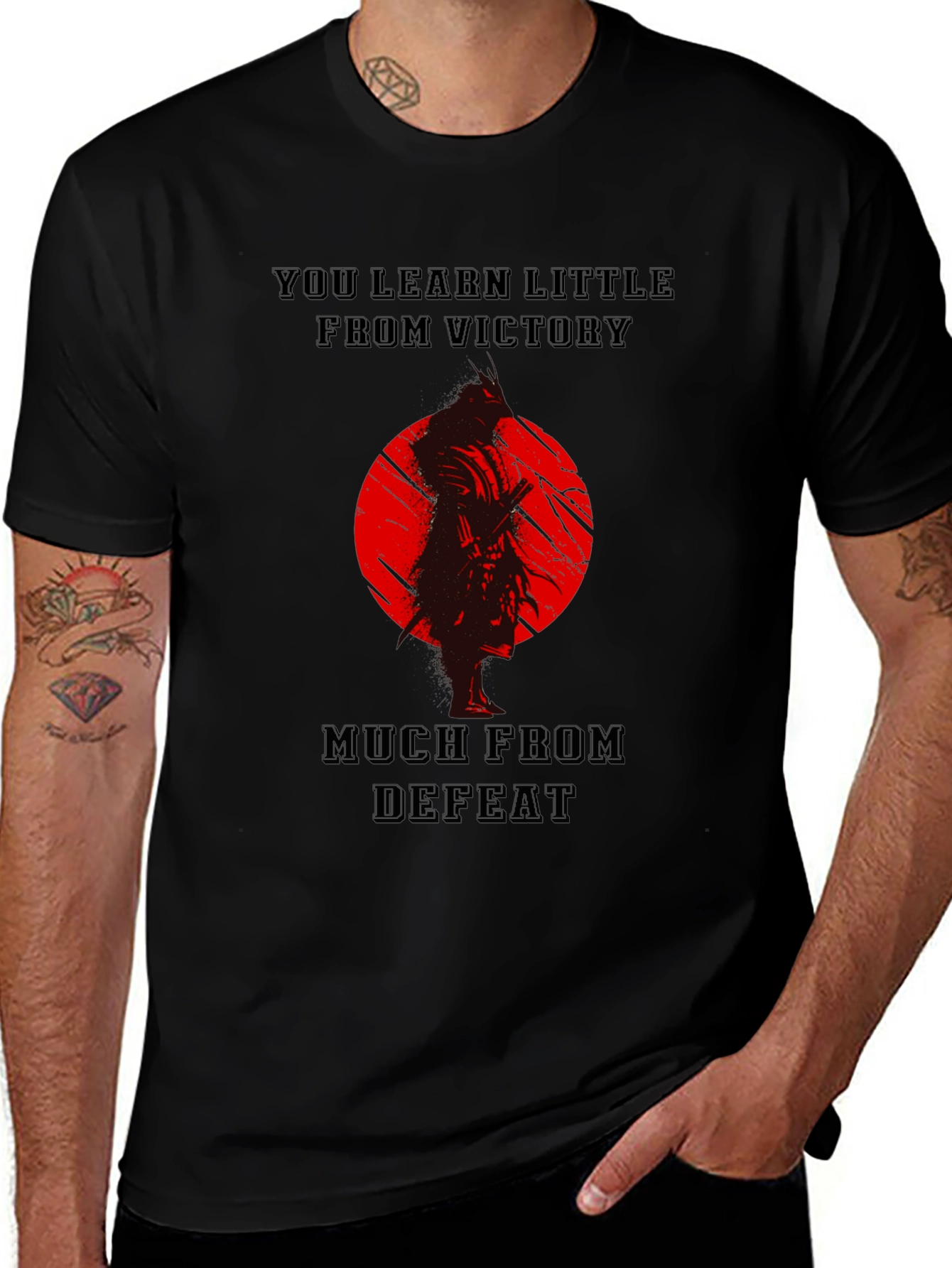Samurai Defeat Victory Graphic T-Shirt