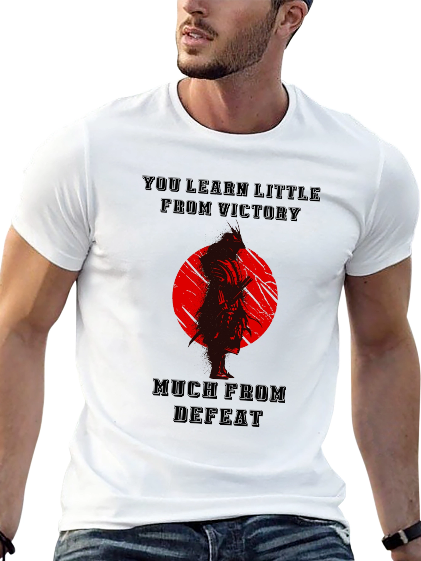 Samurai Defeat Victory Graphic T-Shirt