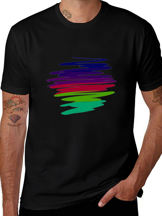 Abstract Rainbow T-Shirt - Mens Graphic Tee