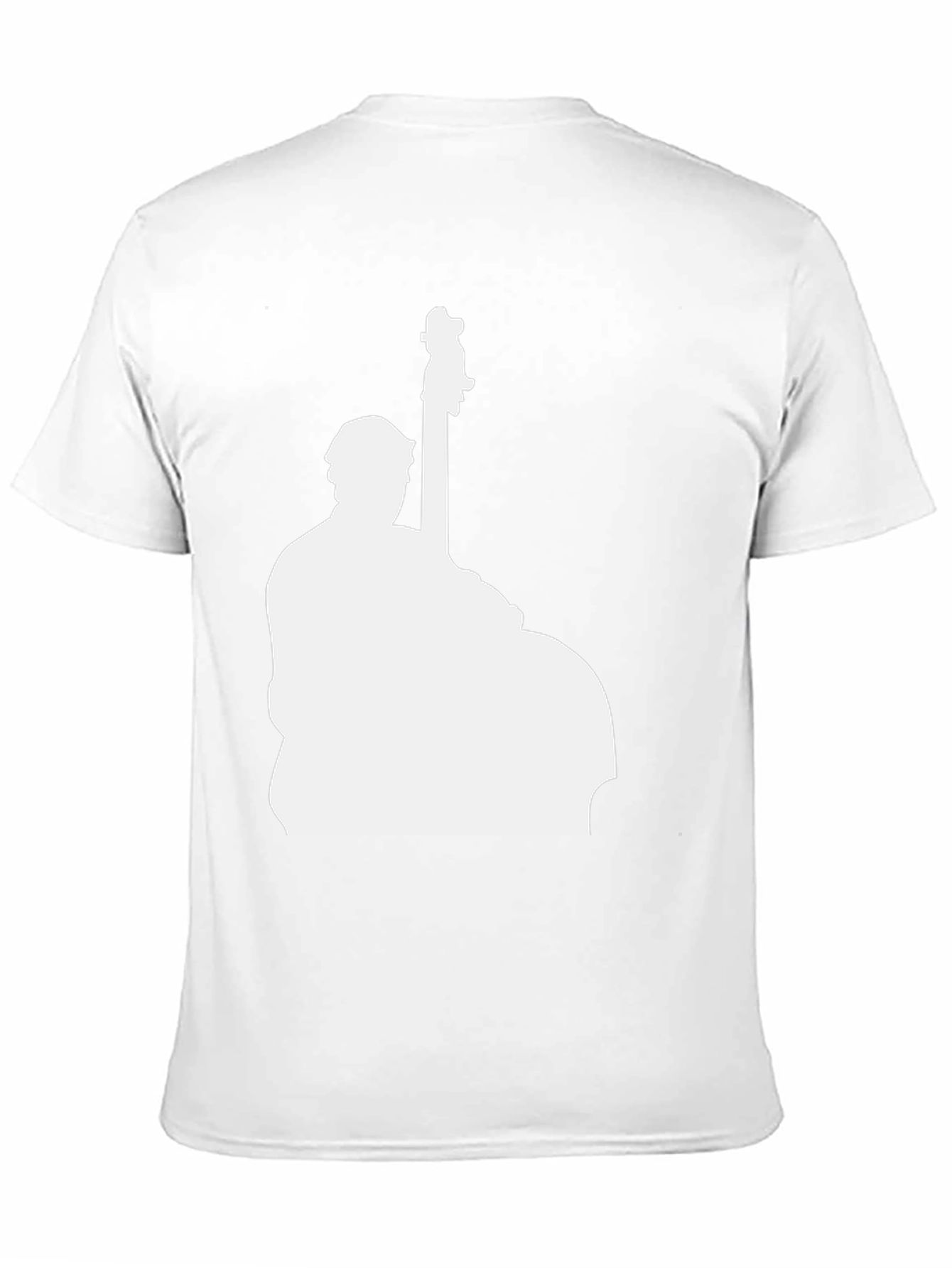 Bass Player Silhouette Black T-Shirt